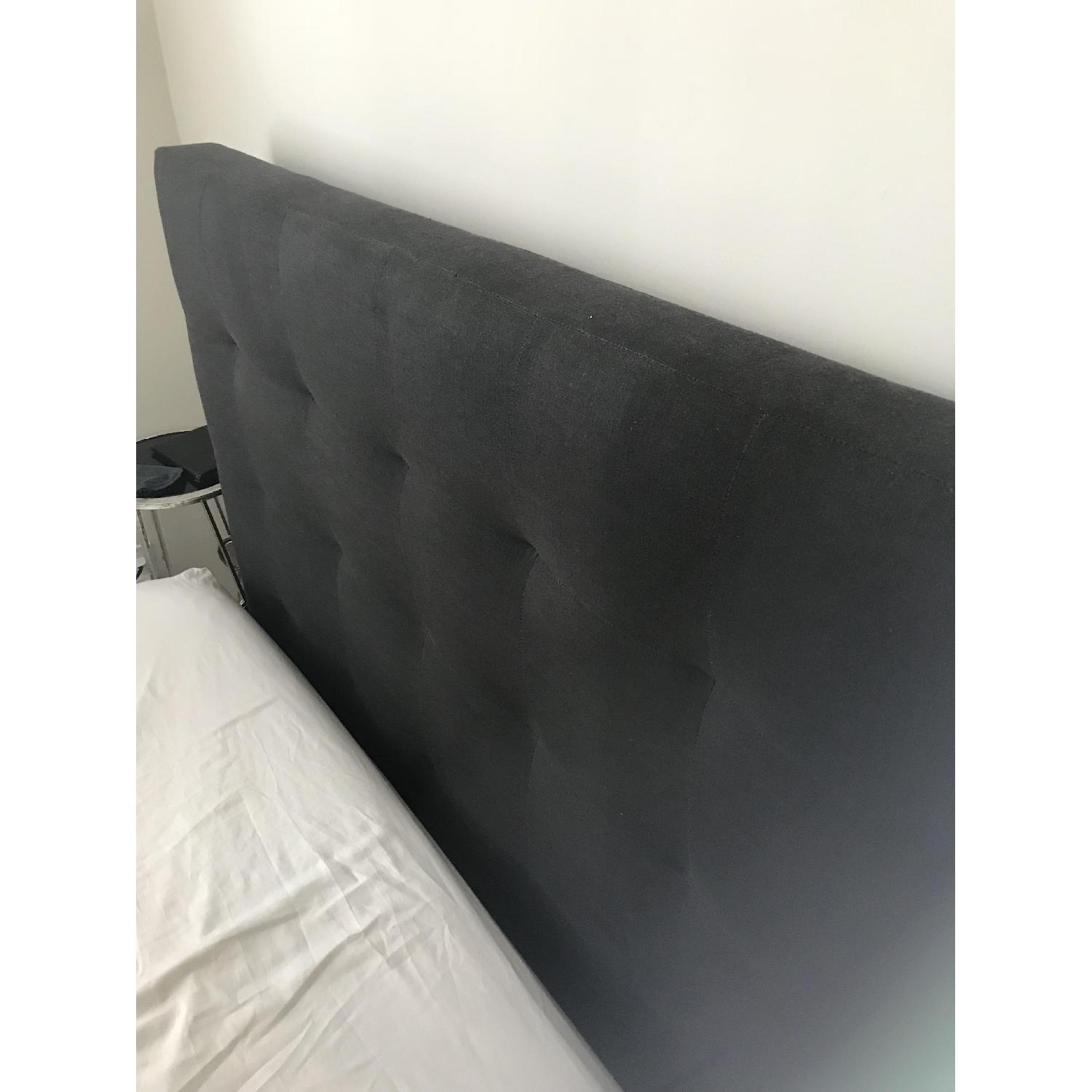 JCPenney Upholstered Queen Bed Frame w/ Headboard - image-2