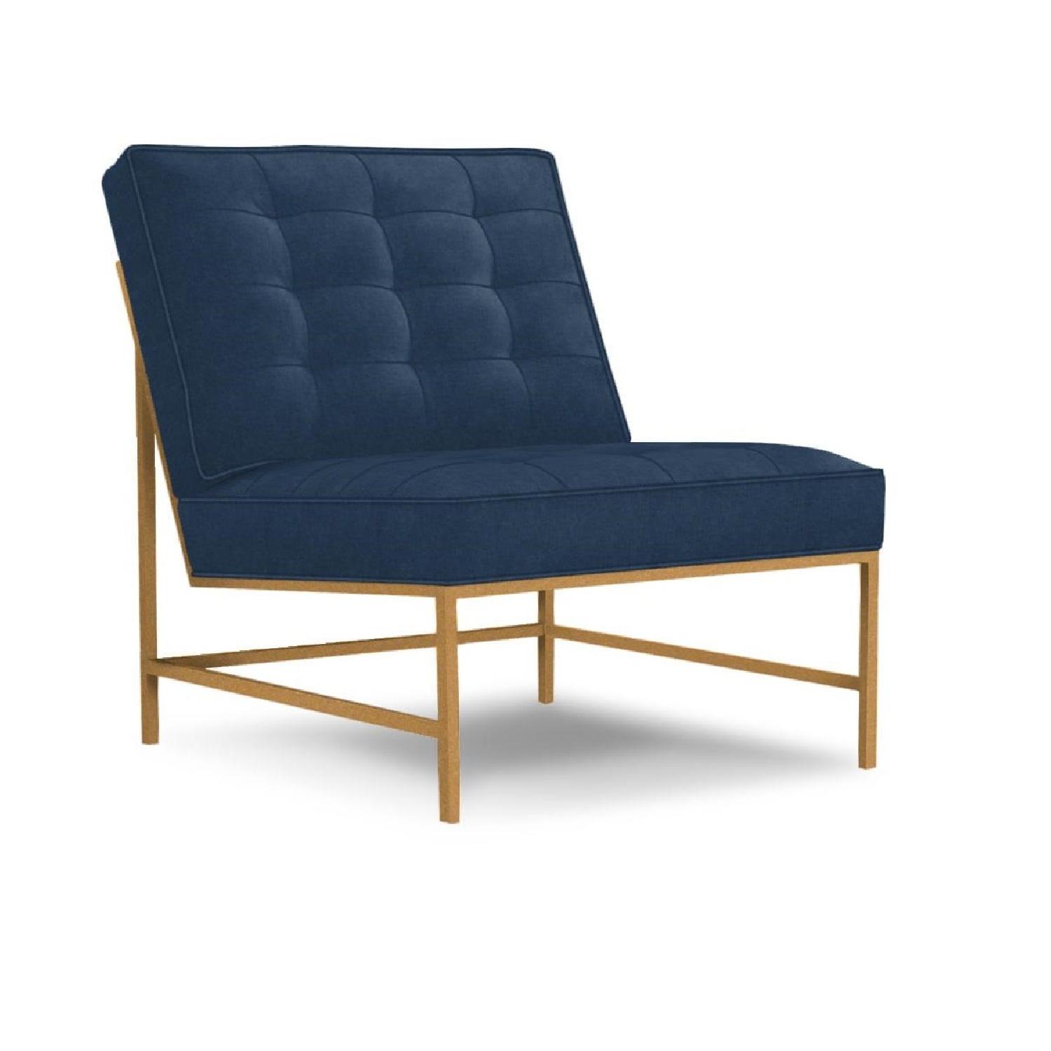 Mitchell Gold + Bob Williams Major Polished Brass Chair - image-0