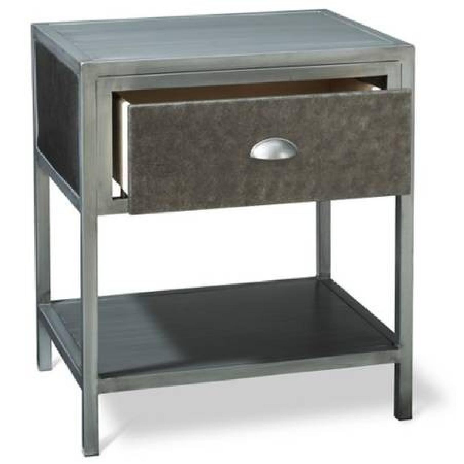The Industrial Shop Brooklyn Metal Nightstand - image-1
