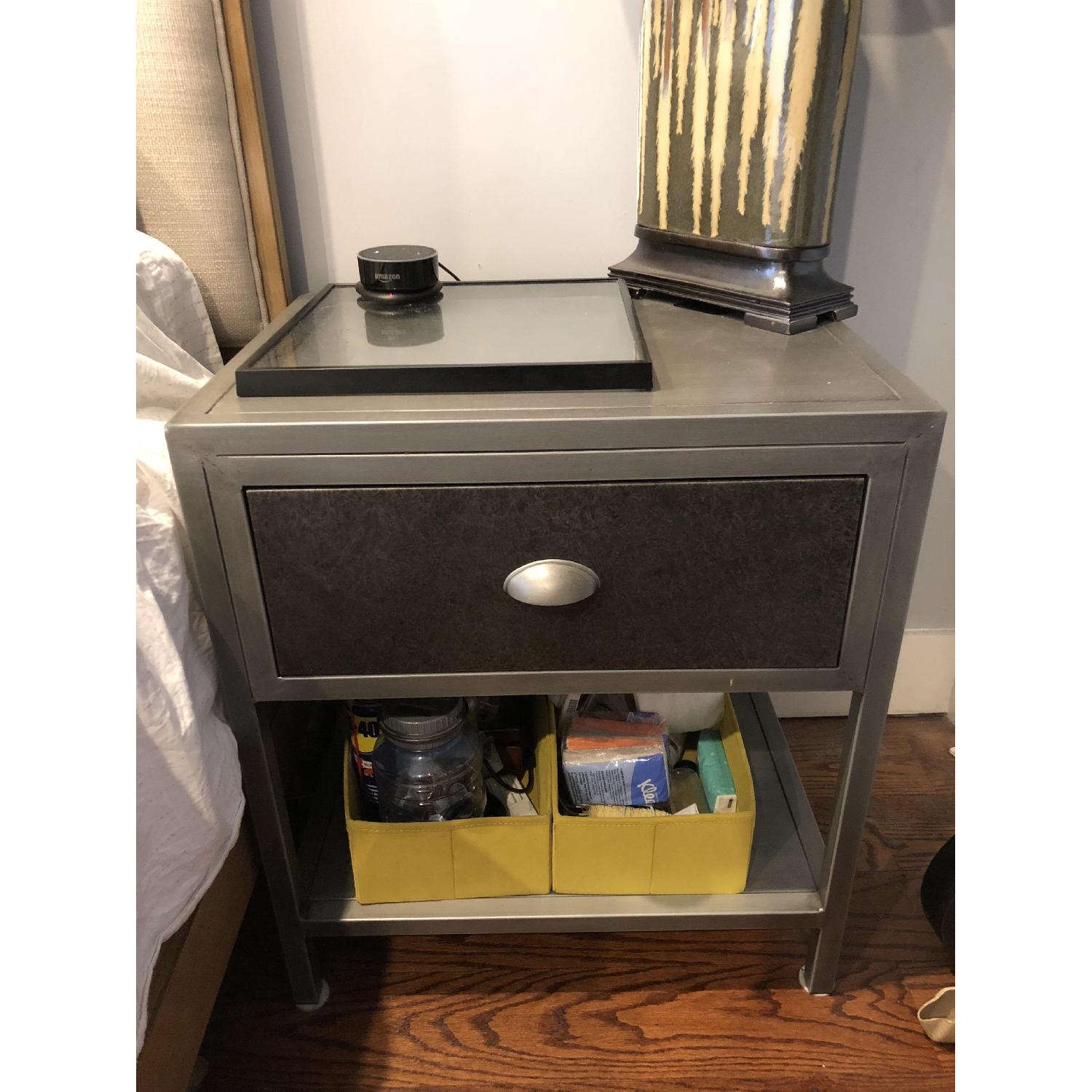 The Industrial Shop Brooklyn Metal Nightstand - image-3