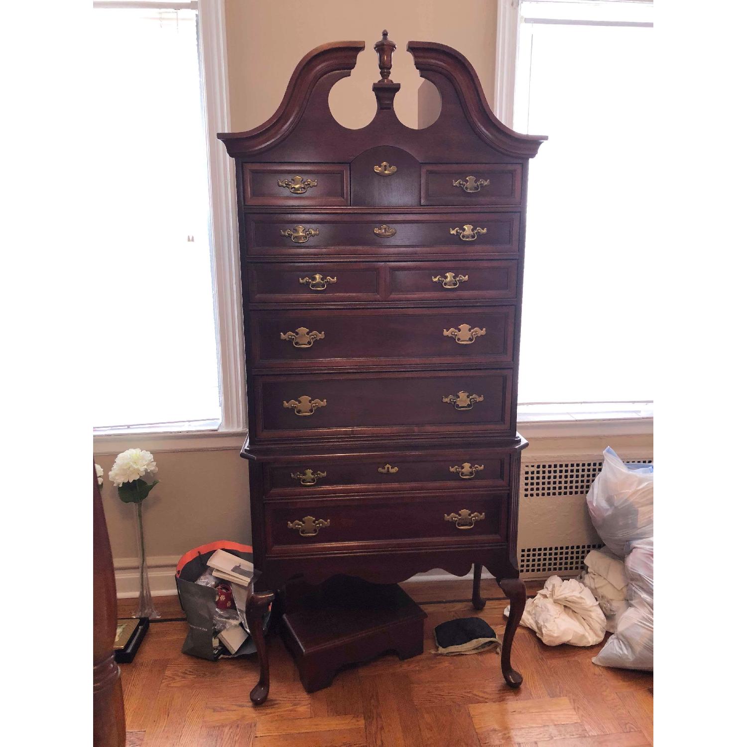 Bassett Furniture Highboy Dresser w/ Steps - image-1