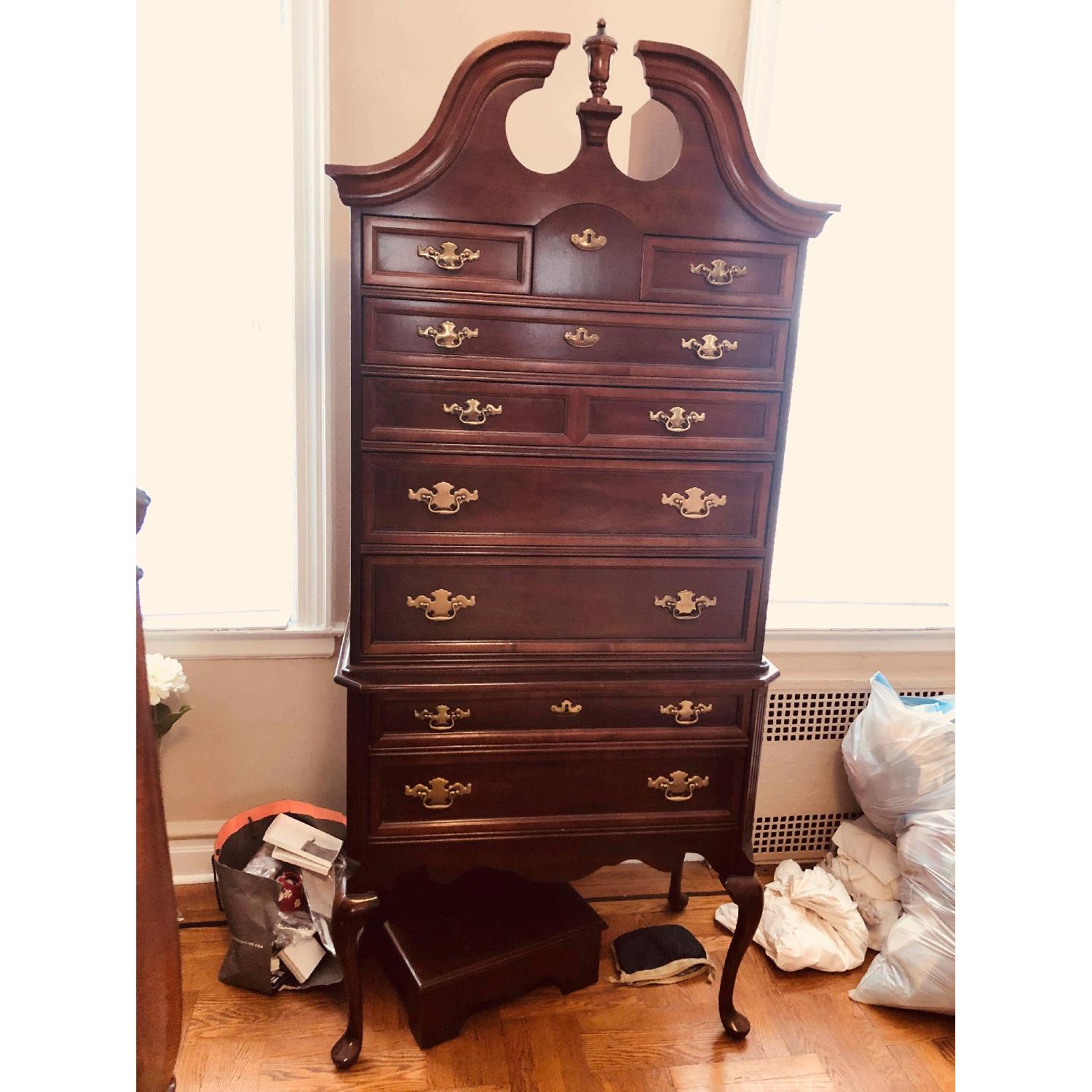 Bassett Furniture Highboy Dresser w/ Steps - image-2