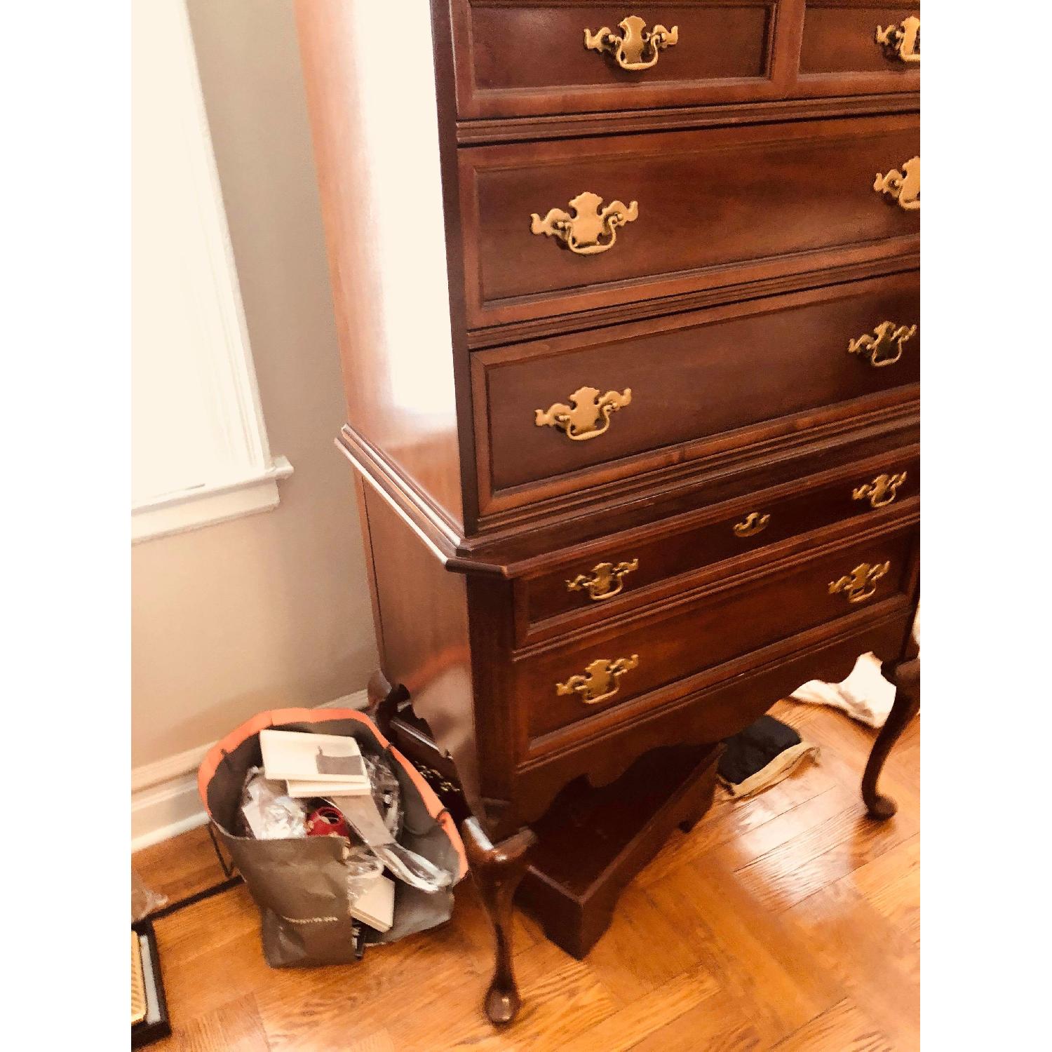 Bassett Furniture Highboy Dresser w/ Steps - image-3