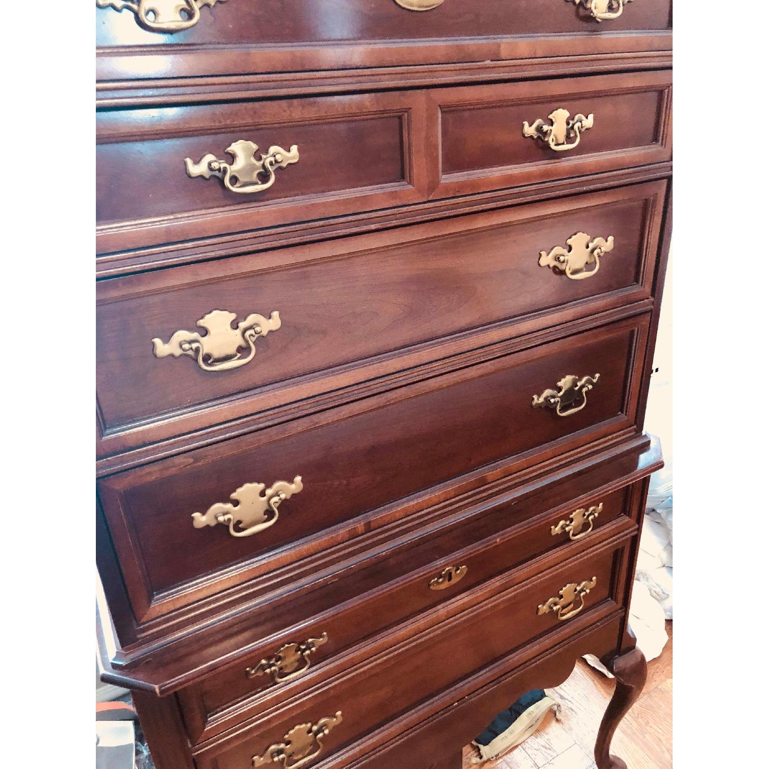 Bassett Furniture Highboy Dresser w/ Steps - image-4