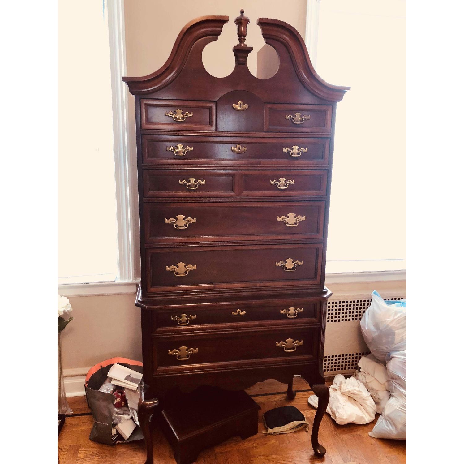 Bassett Furniture Highboy Dresser w/ Steps - image-6