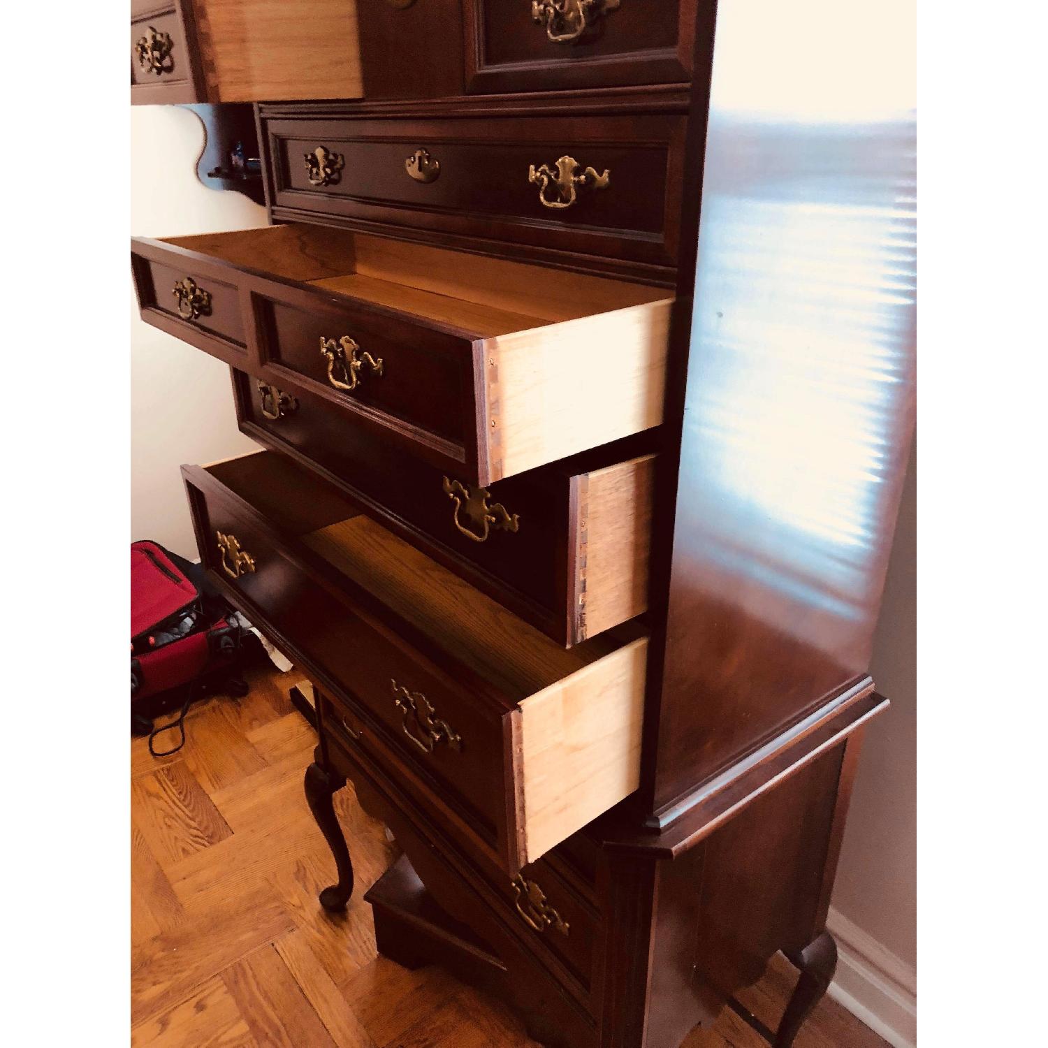 Bassett Furniture Highboy Dresser w/ Steps - image-7