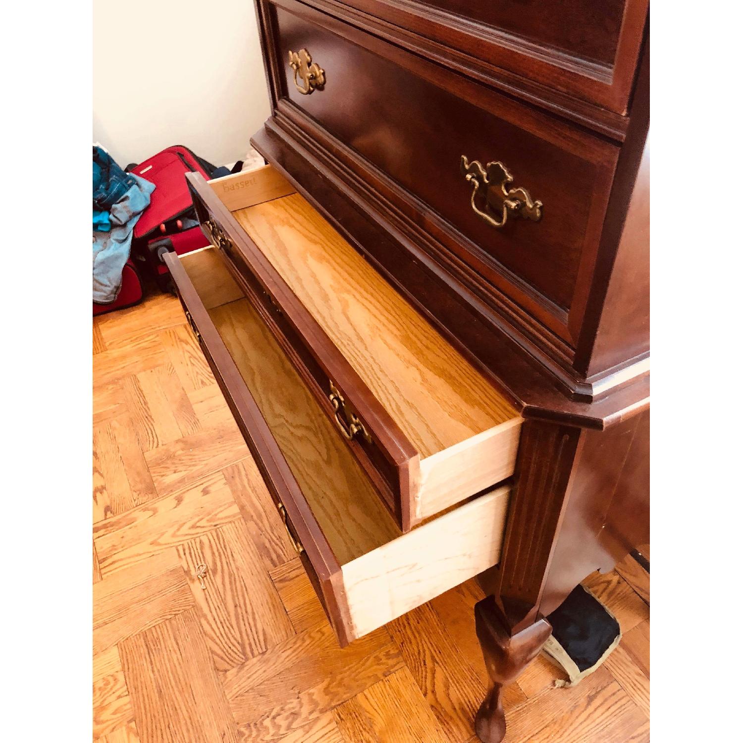 Bassett Furniture Highboy Dresser w/ Steps - image-8