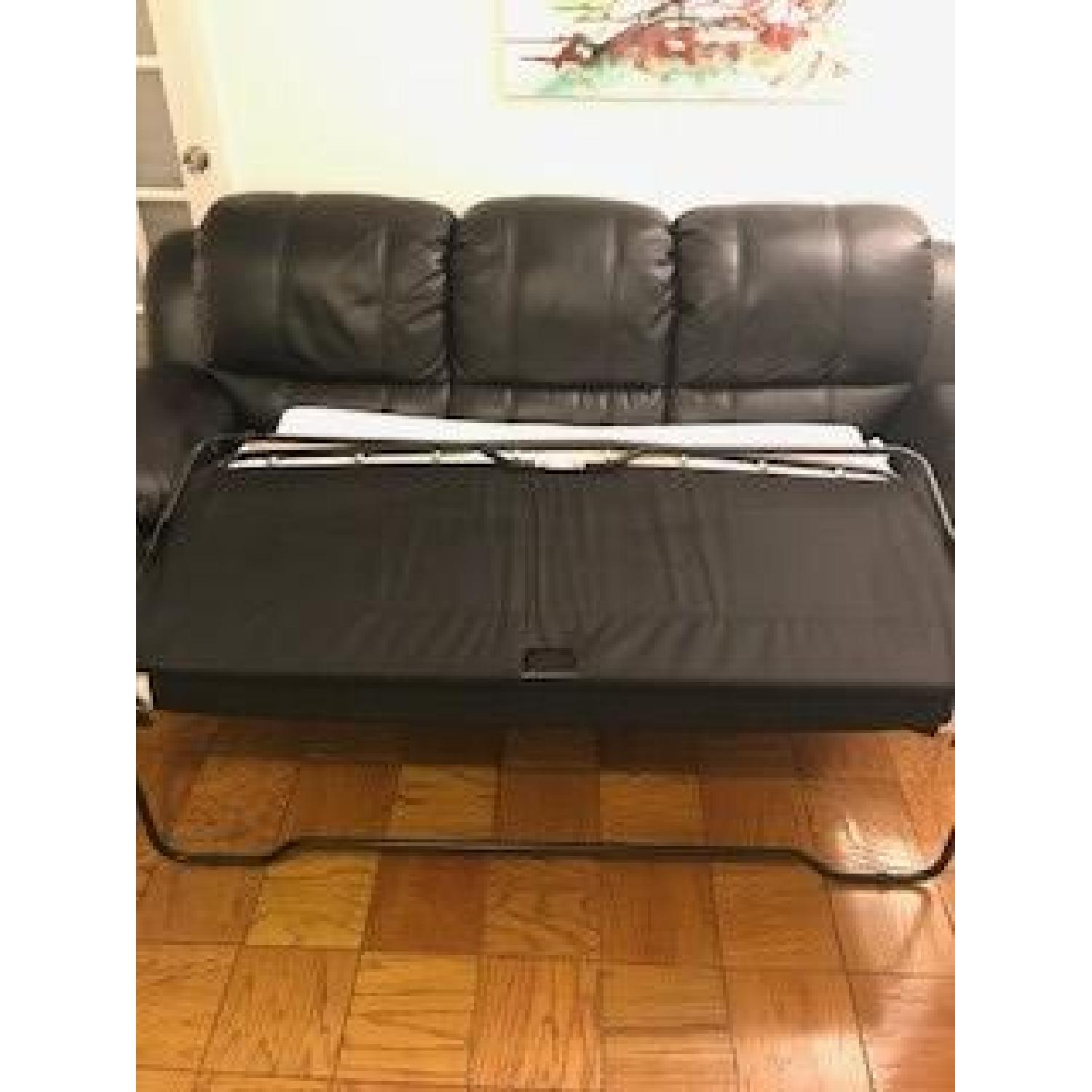 Bob's Faux Leather Queen Bob-O-Pedic Sleeper Sofa - image-10