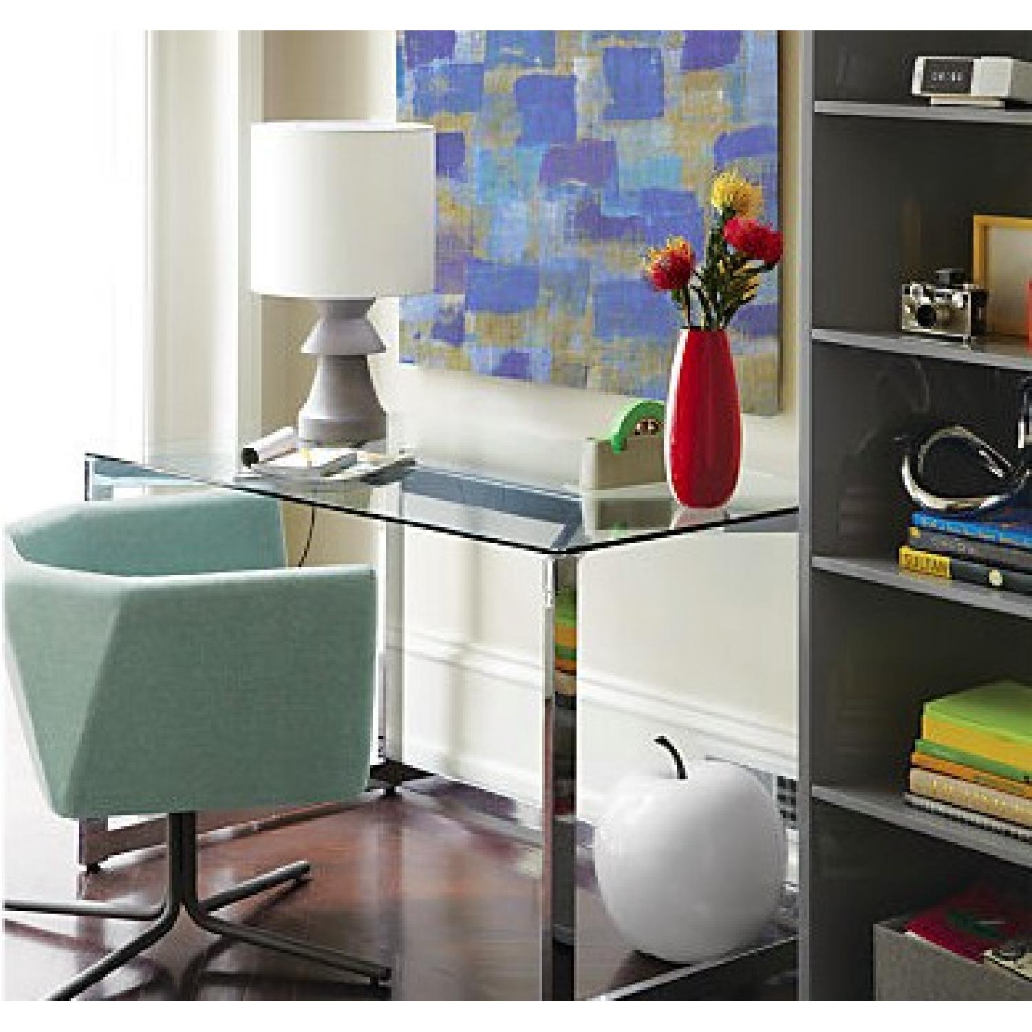 CB2 Tesso Chrome Desk AptDeco