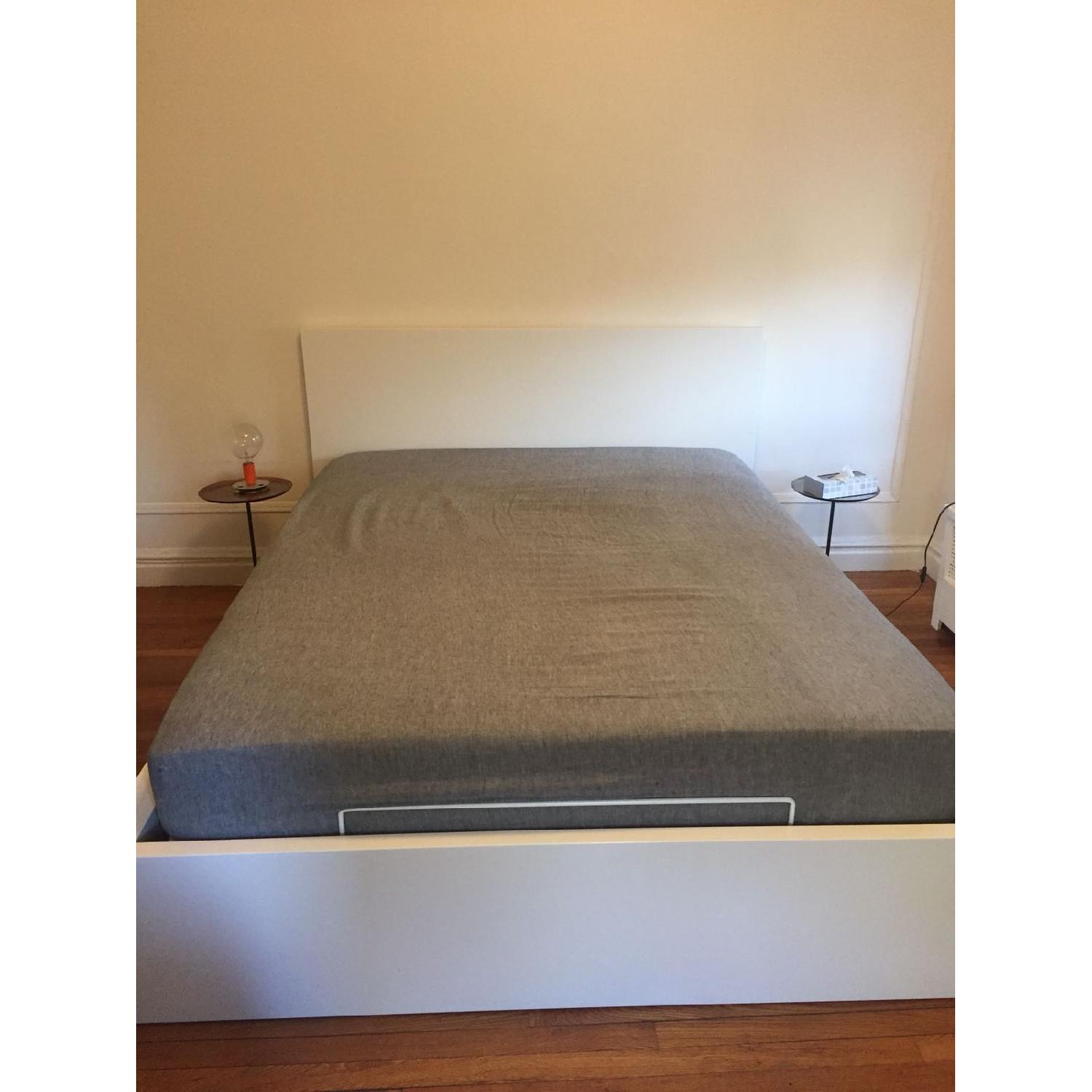 Ikea Malm White Queen Size Storage Bed - image-1