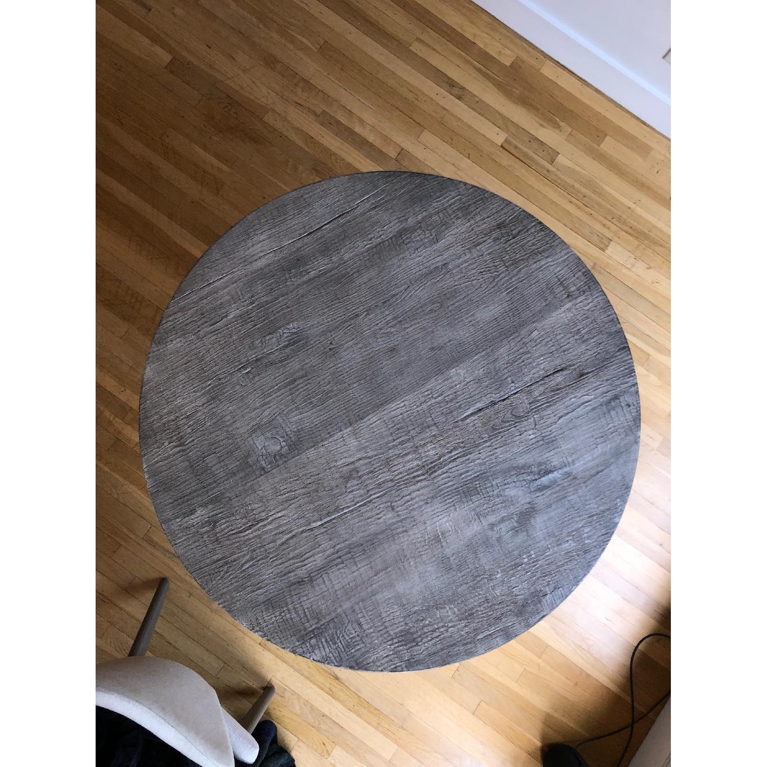 Restoration Hardware Reclaimed Russian Oak Plank Round Table - image-4
