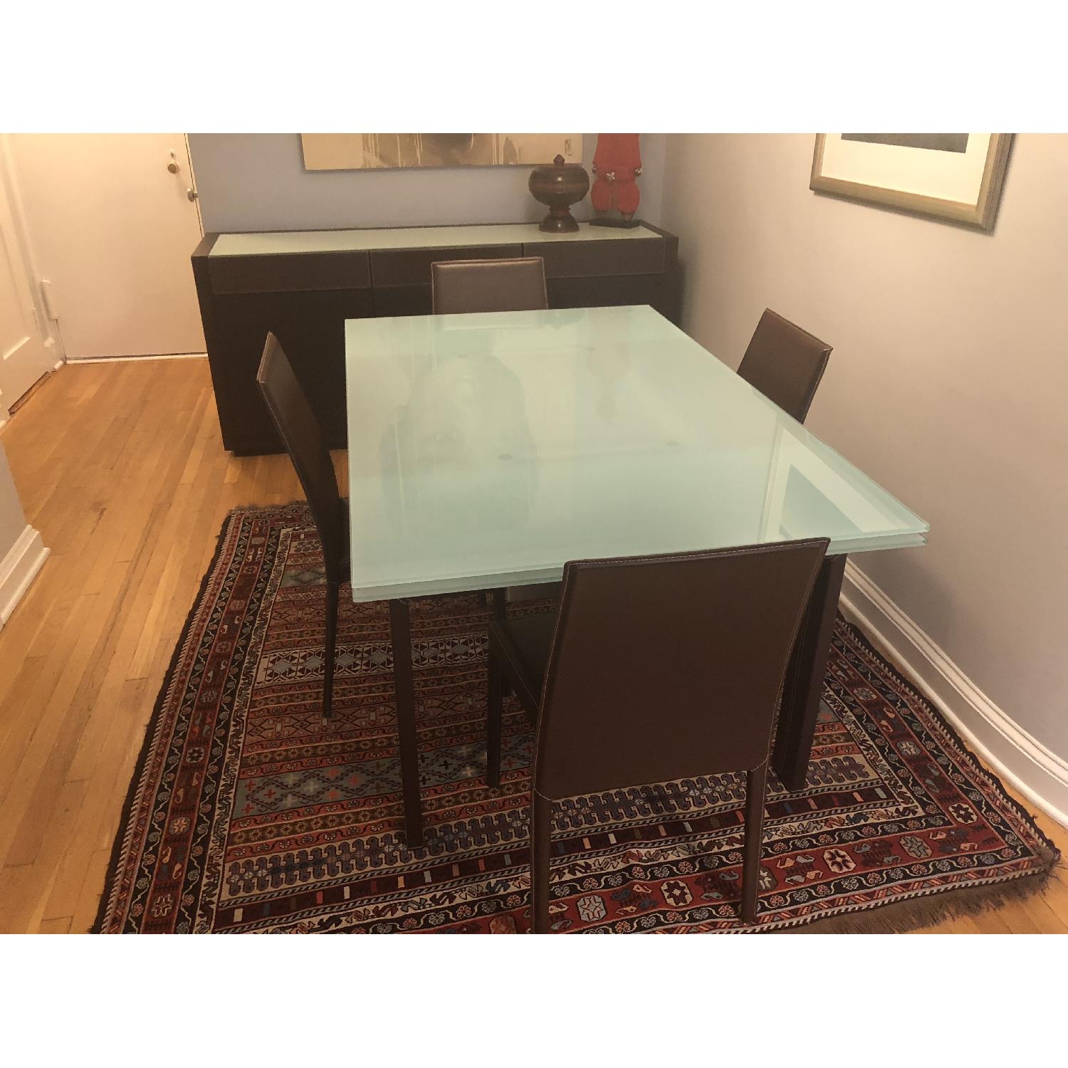 Calligaris Modulo Extension Table w/ 4 Matching Chairs - image-1