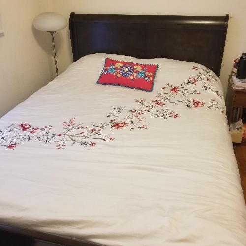 Used Coaster Louis Philippe Queen Sleigh Panel Bed for sale on AptDeco