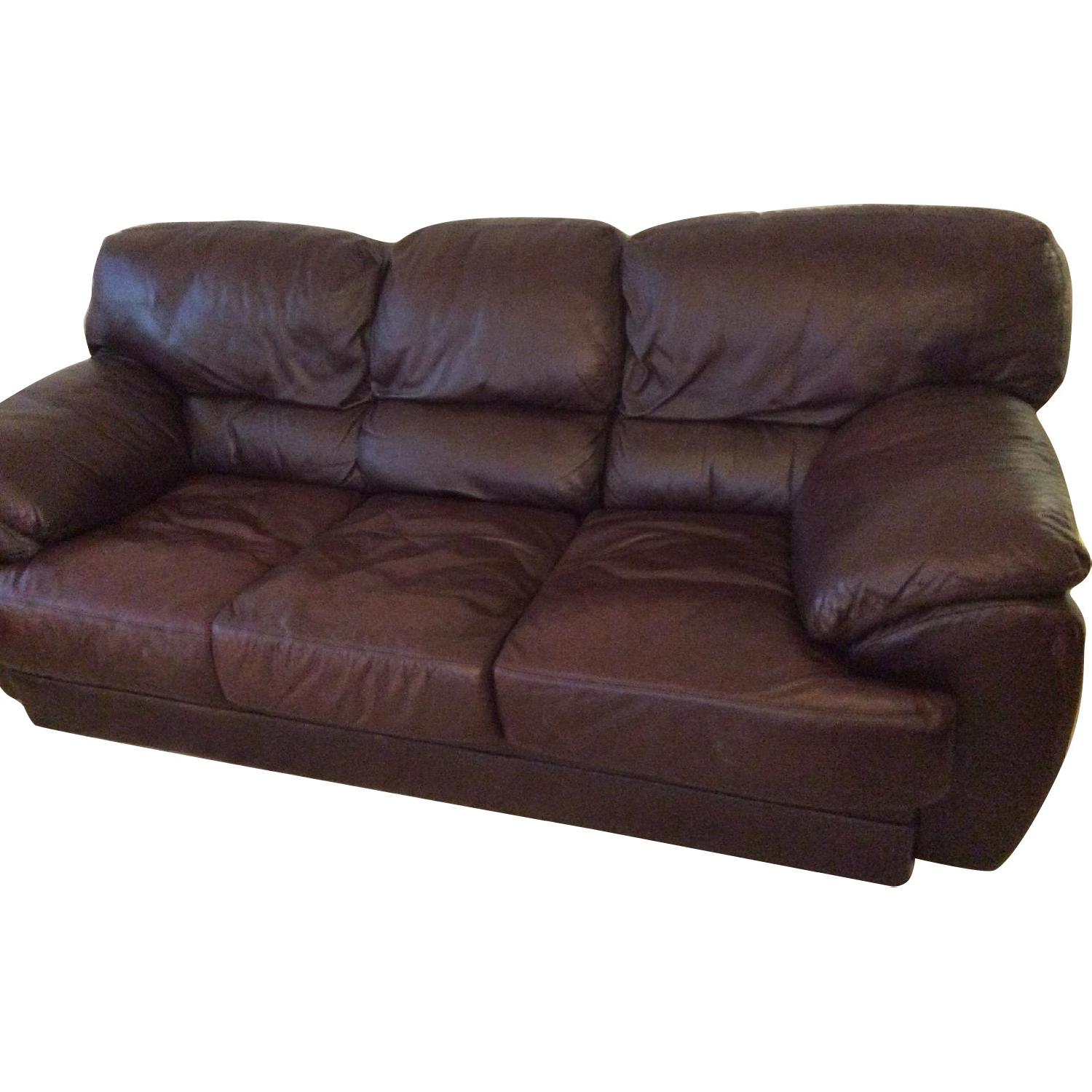 Burgundy Leather Sofa Aptdeco