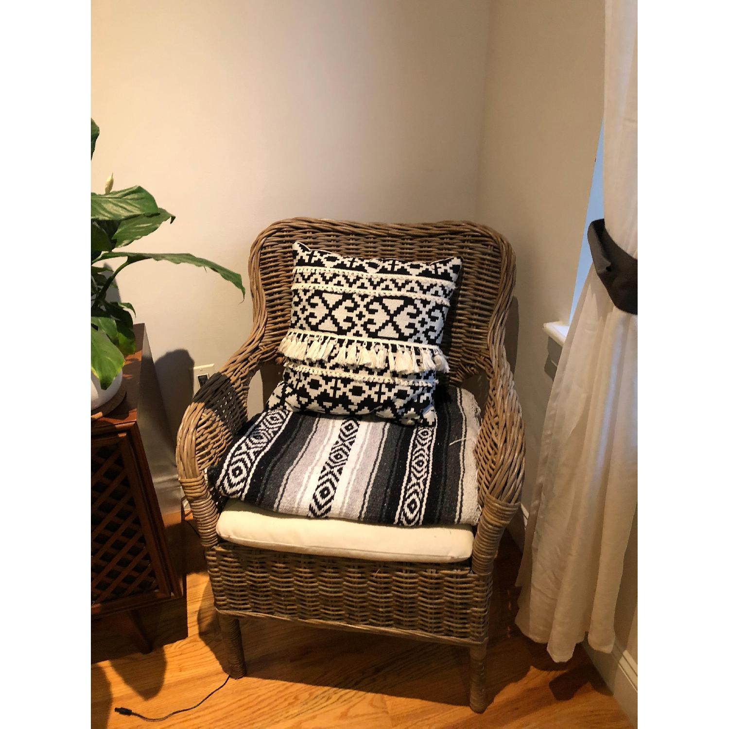 Ikea Byholma Wicker Armchair - image-1