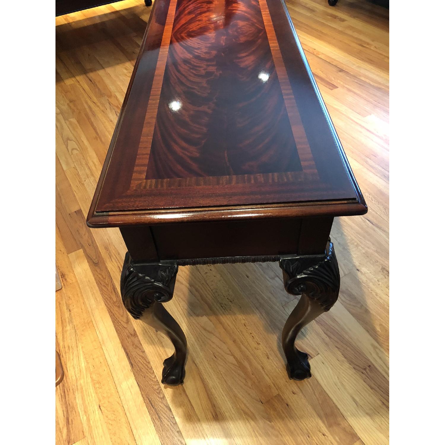 Thomasville Chippendale Mahogony Ball & Claw Sofa Table - image-3