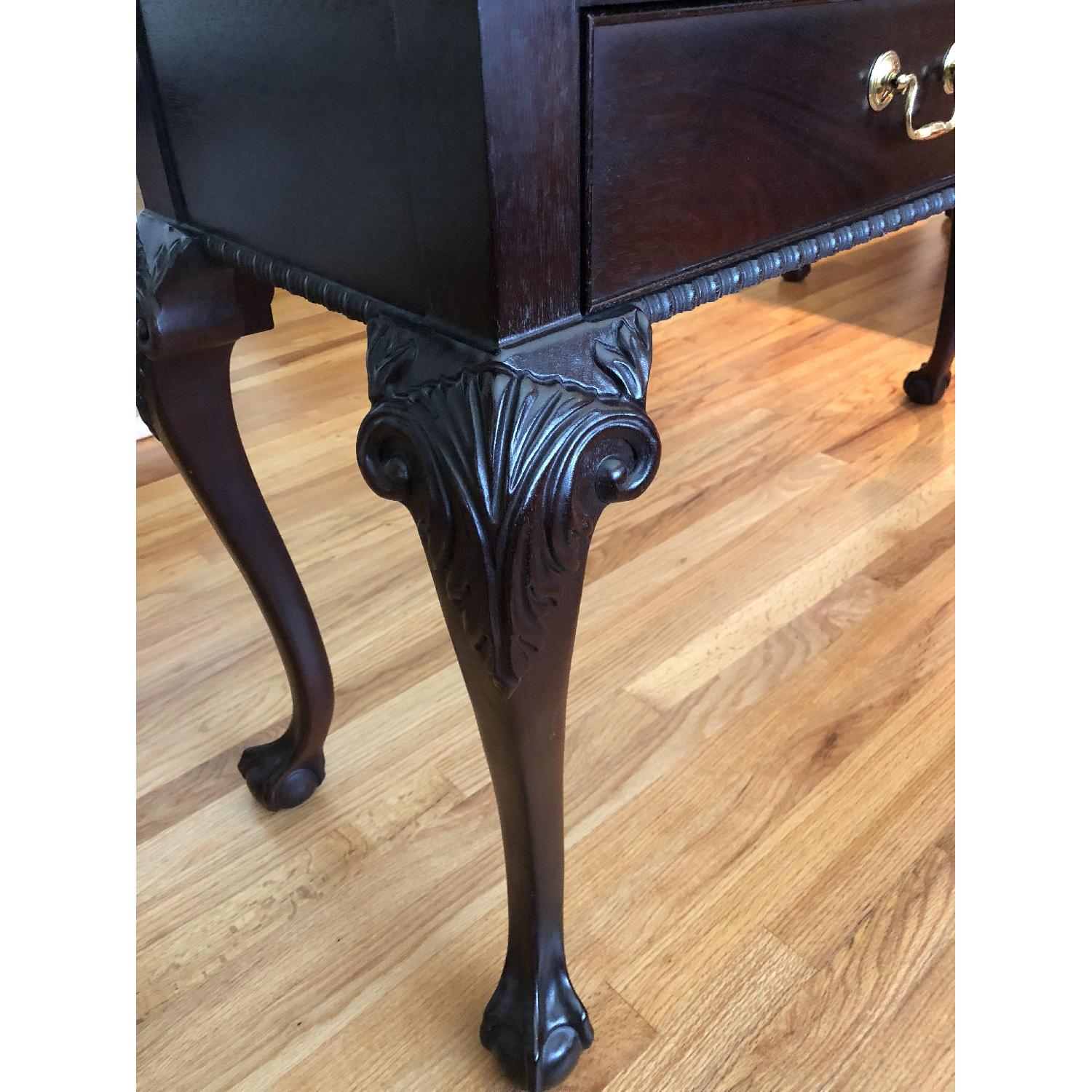 Thomasville Chippendale Mahogony Ball & Claw Sofa Table - image-6