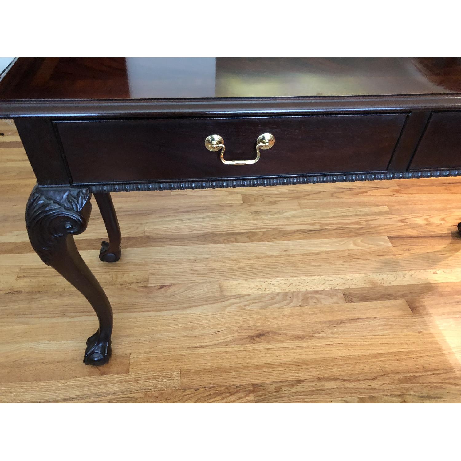 Thomasville Chippendale Mahogony Ball & Claw Sofa Table - image-8