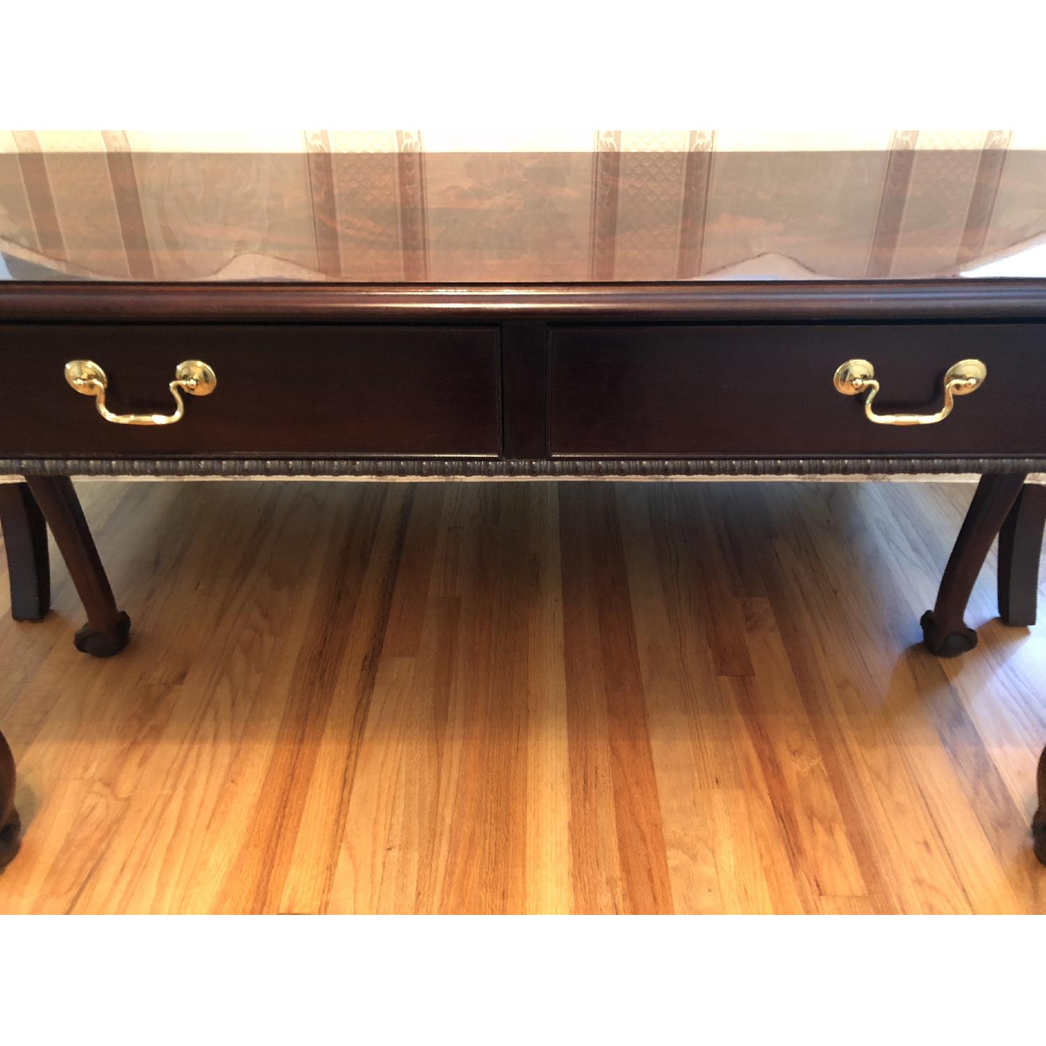 Thomasville Chippendale Mahogony Ball & Claw Sofa Table - image-16