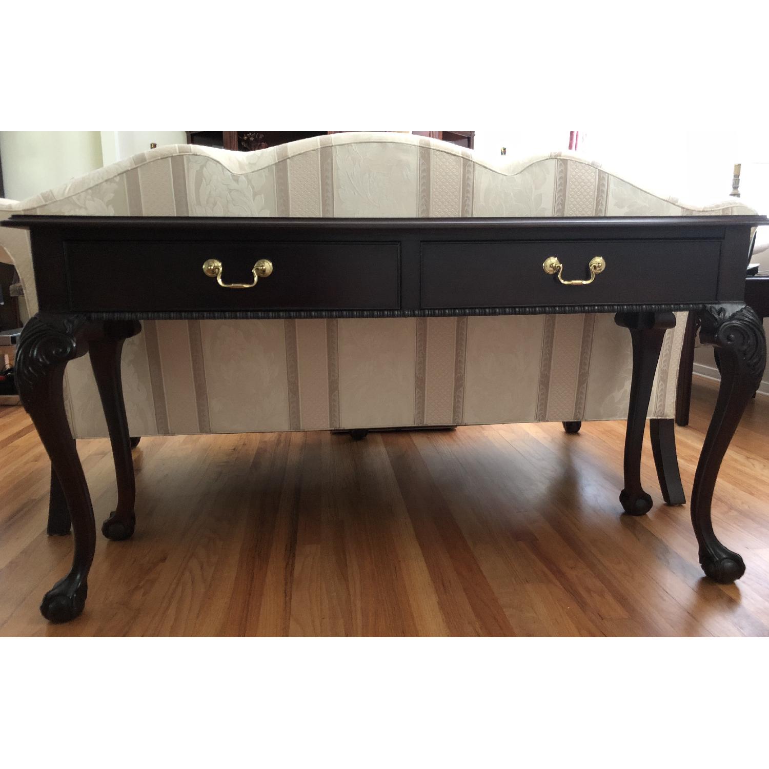Thomasville Chippendale Mahogony Ball & Claw Sofa Table - image-21