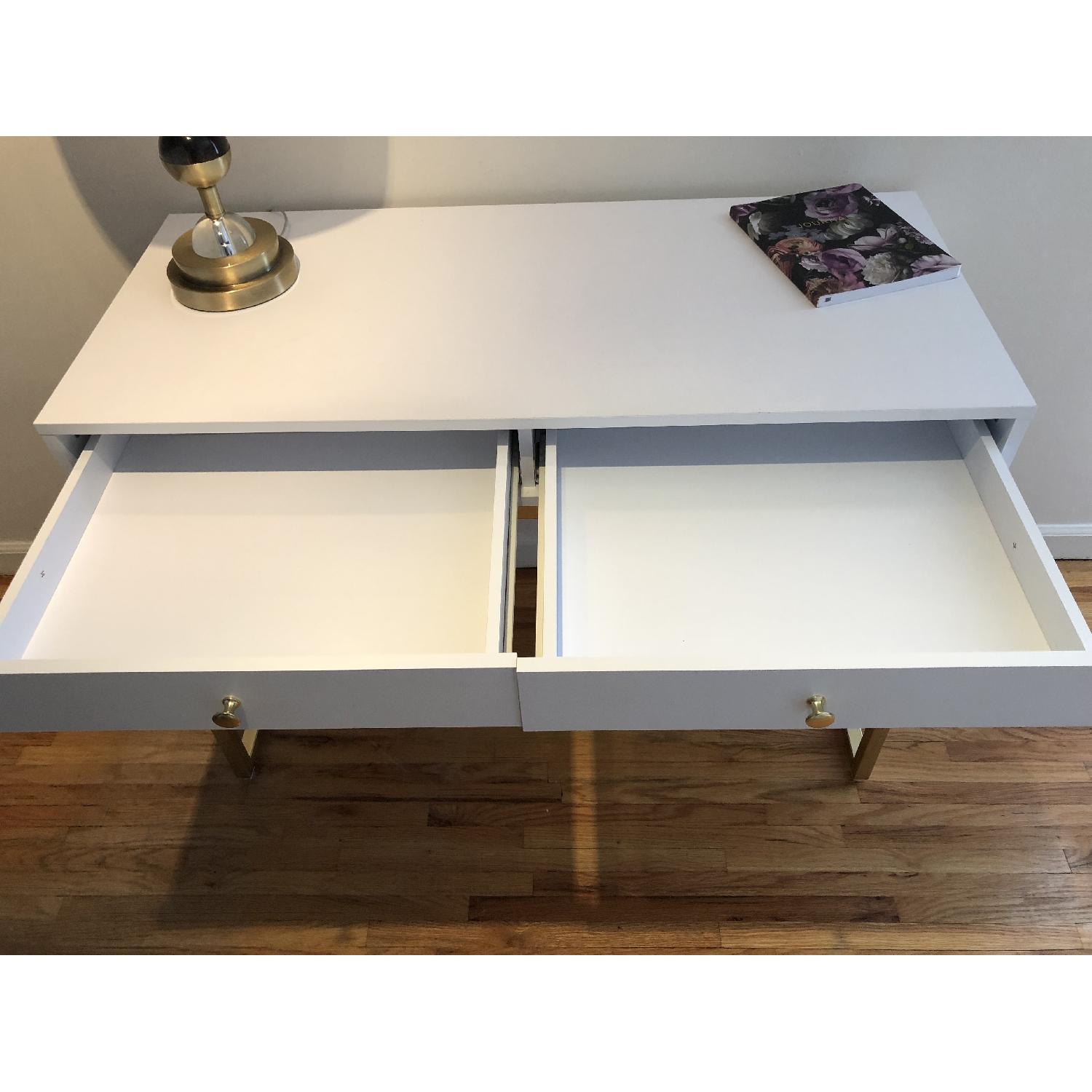 White & Gold Desk - image-2