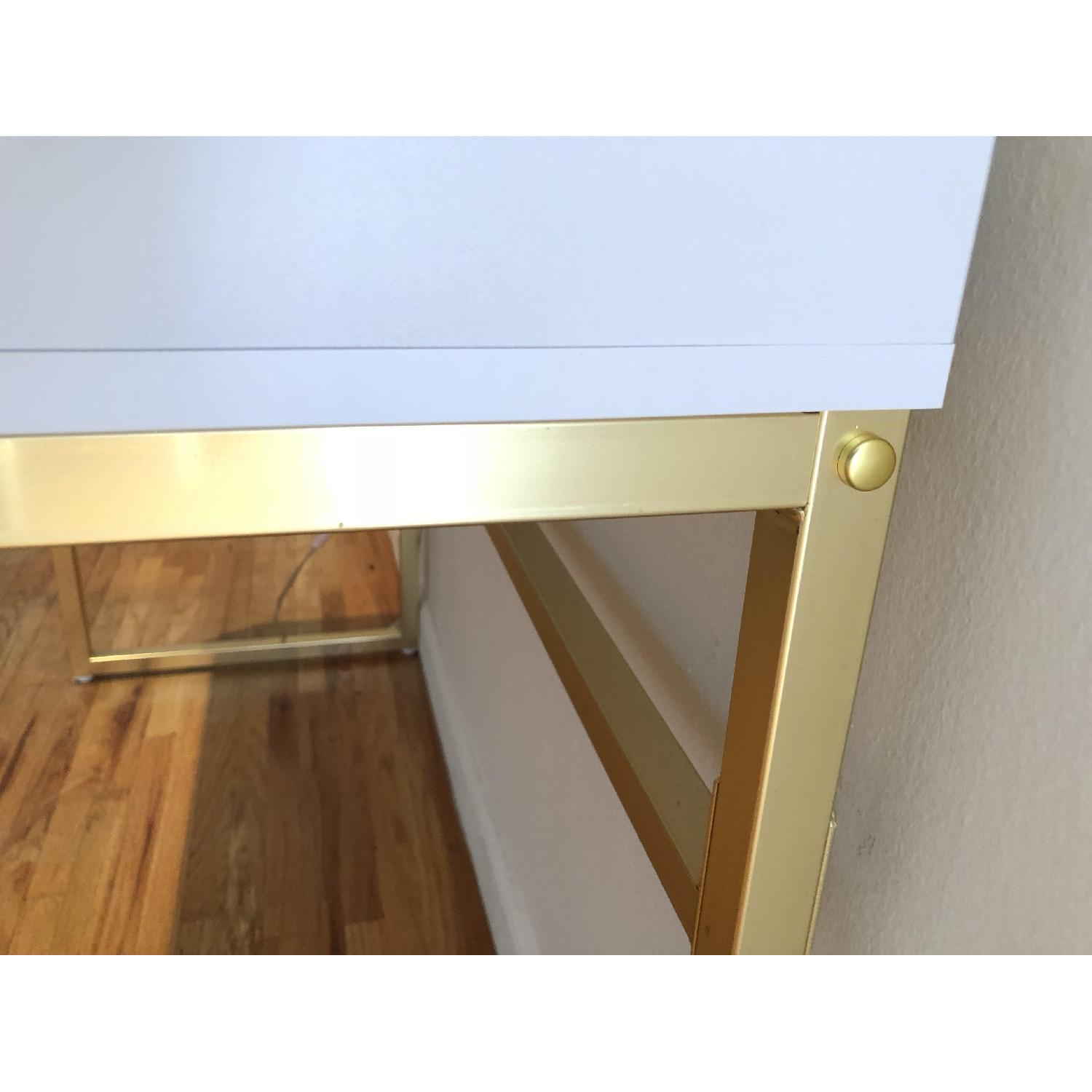 White & Gold Desk - image-3