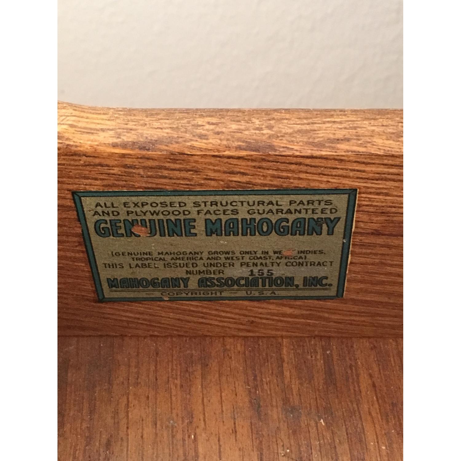 Antique Mahogany Drop-Leaf Dining Table - image-1