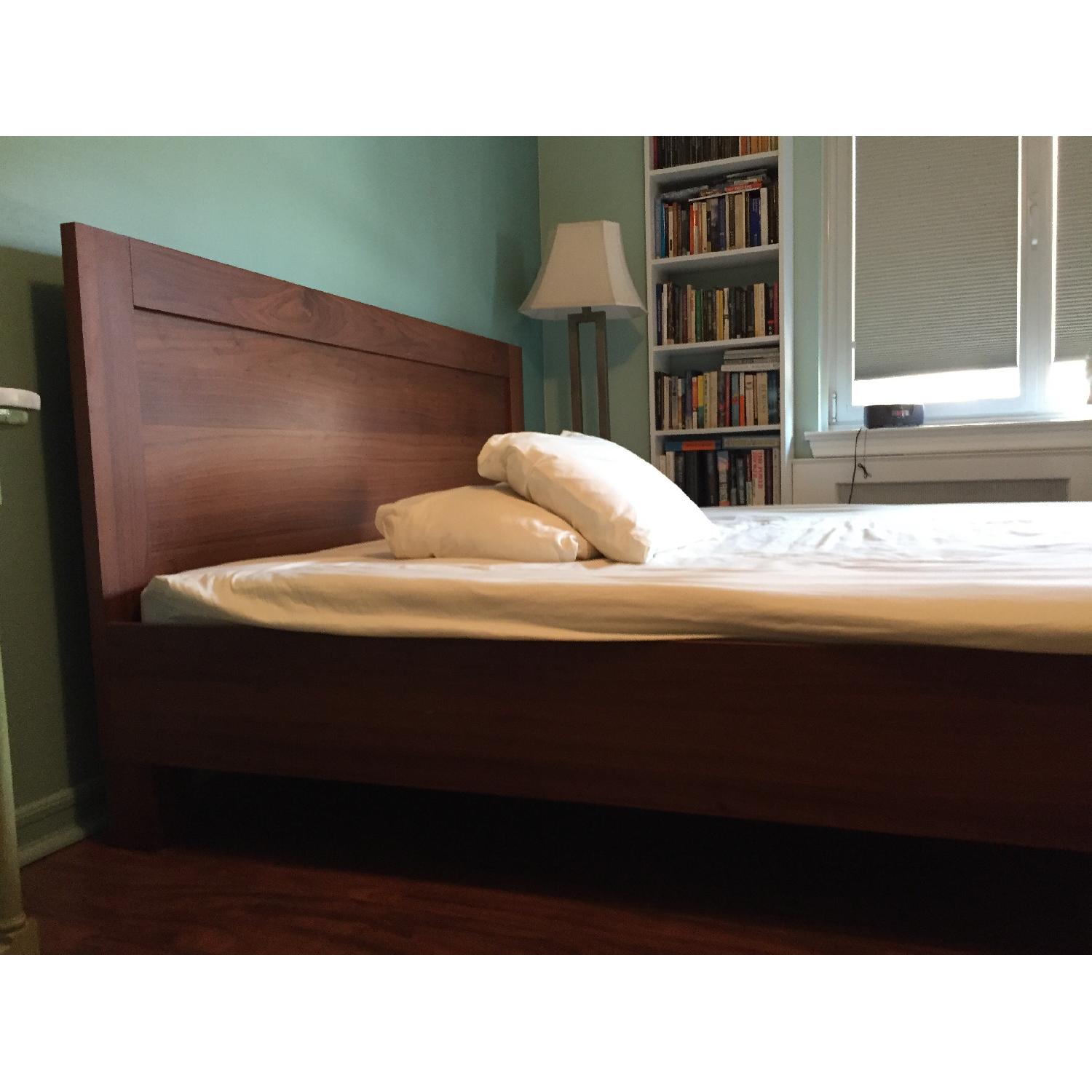 Walnut King Size Bed Frame - image-3