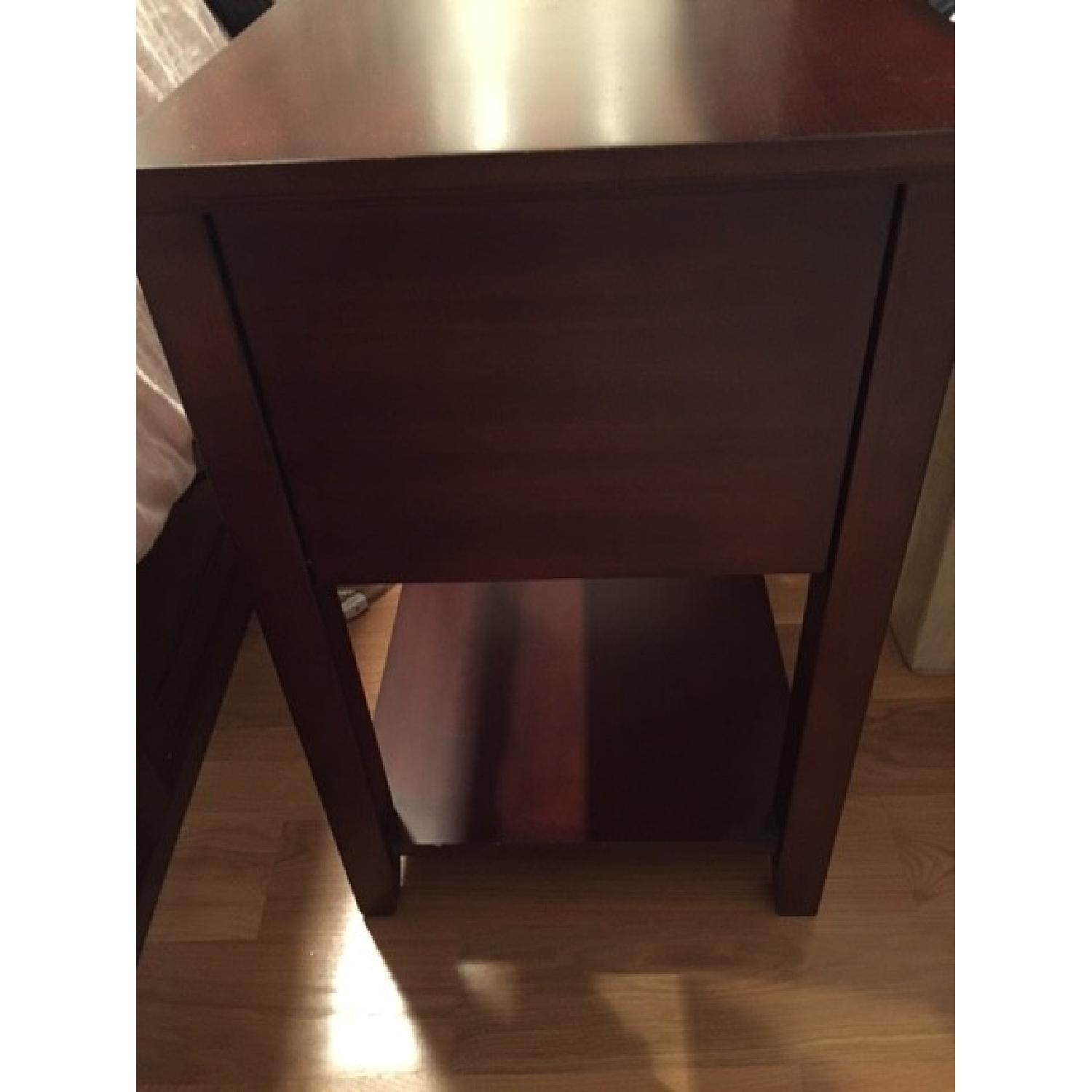 Pottery Barn Mahogany Stratton Bedside Table/Nightstand AptDeco
