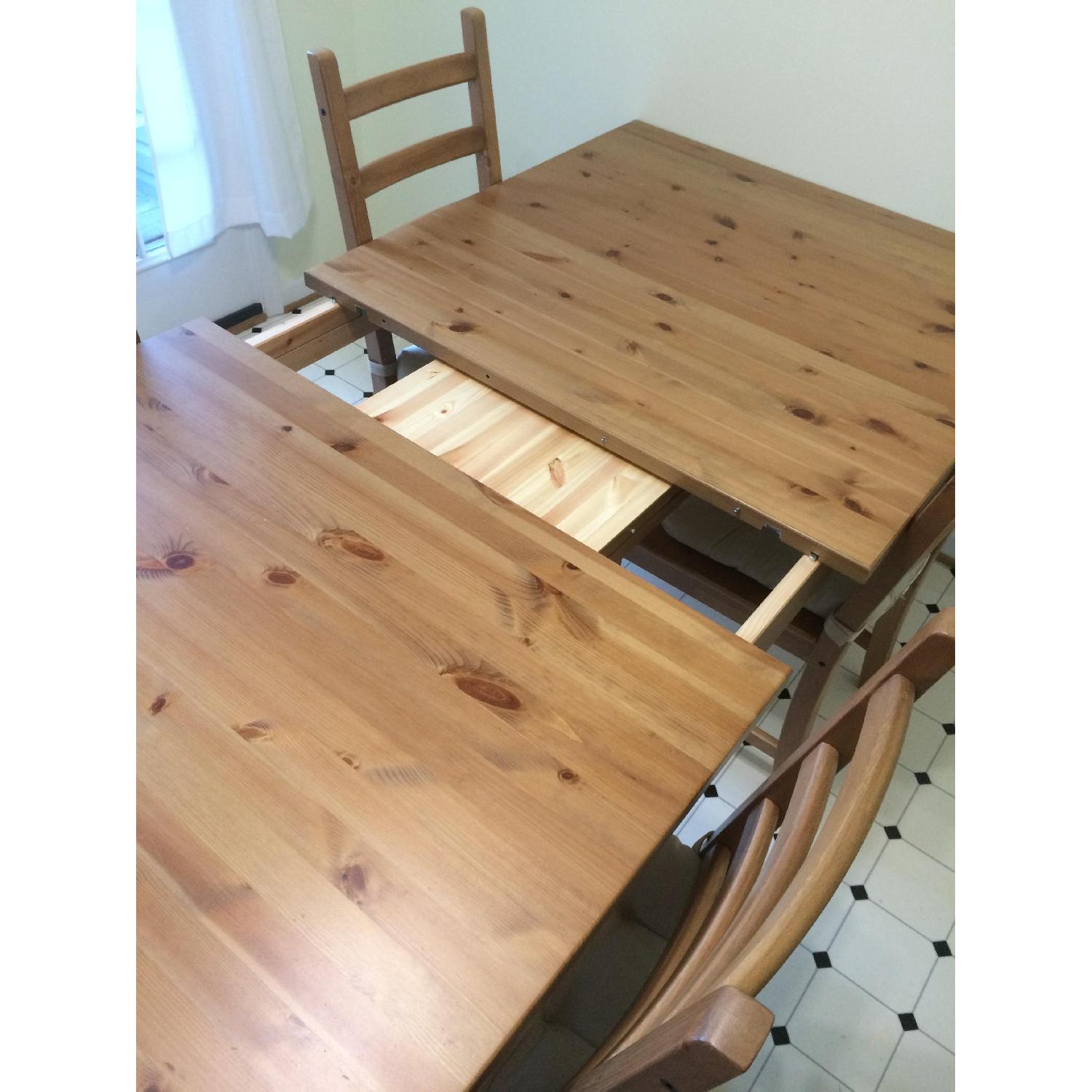 Ikea Wood Dining Table w/ 8 Chairs - image-2