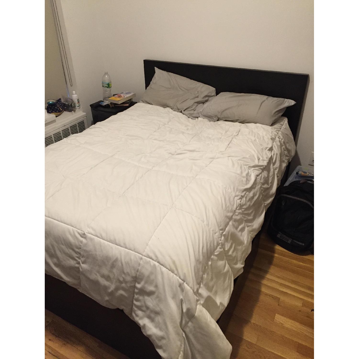 Ikea Malm High Bed Frame w/ Headboard & Lonset Slats & 2 Storage Drawers - image-6