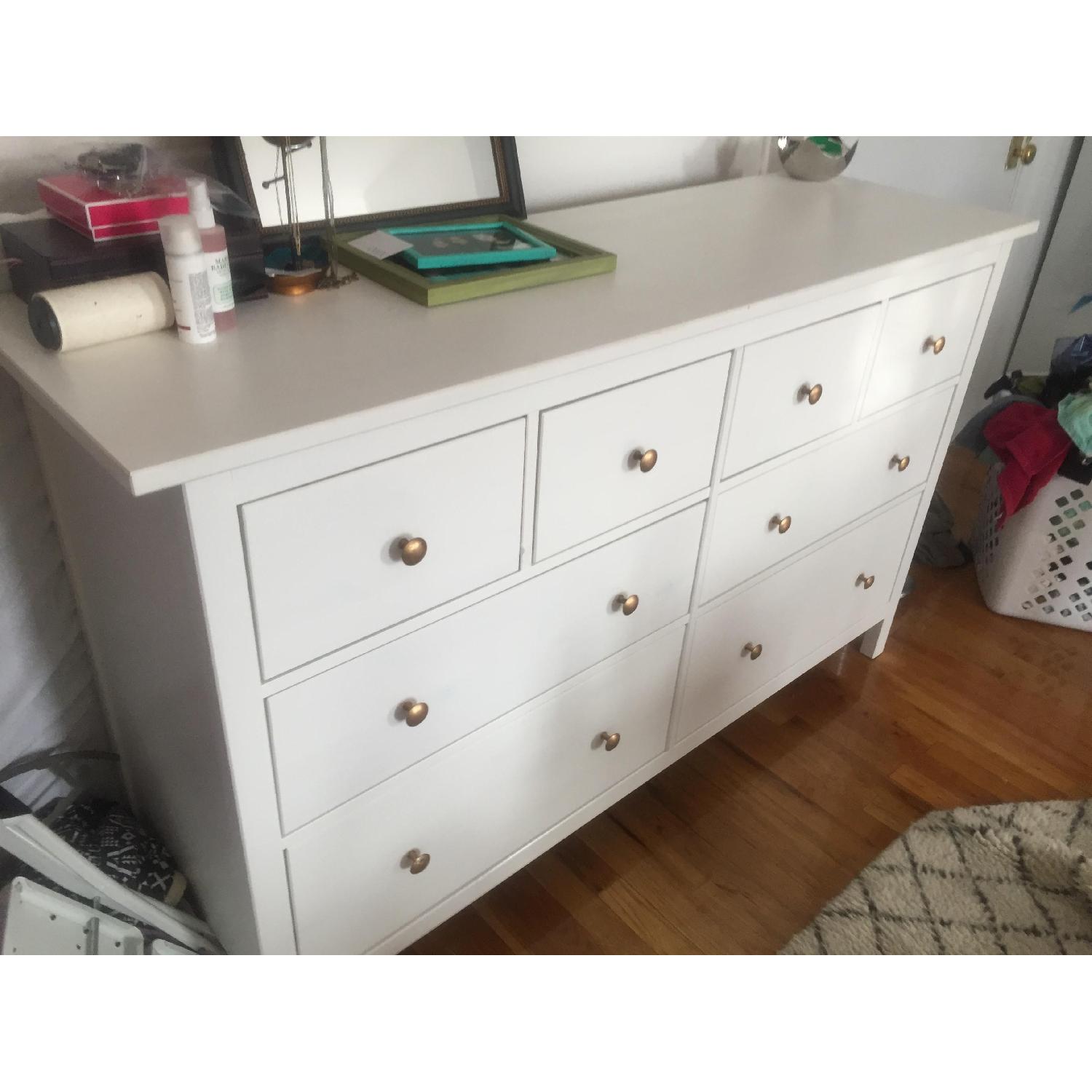 Ikea Hemnes 8-Drawer Dresser w/ Gold Knobs - image-4
