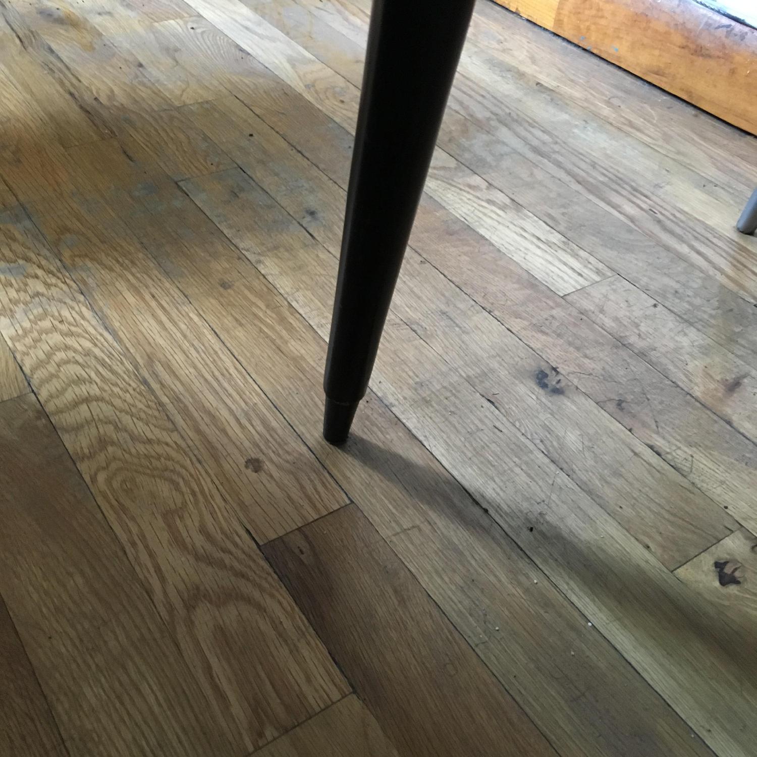 Mid-Century Modern Black Wood & Glass Side Table - image-7