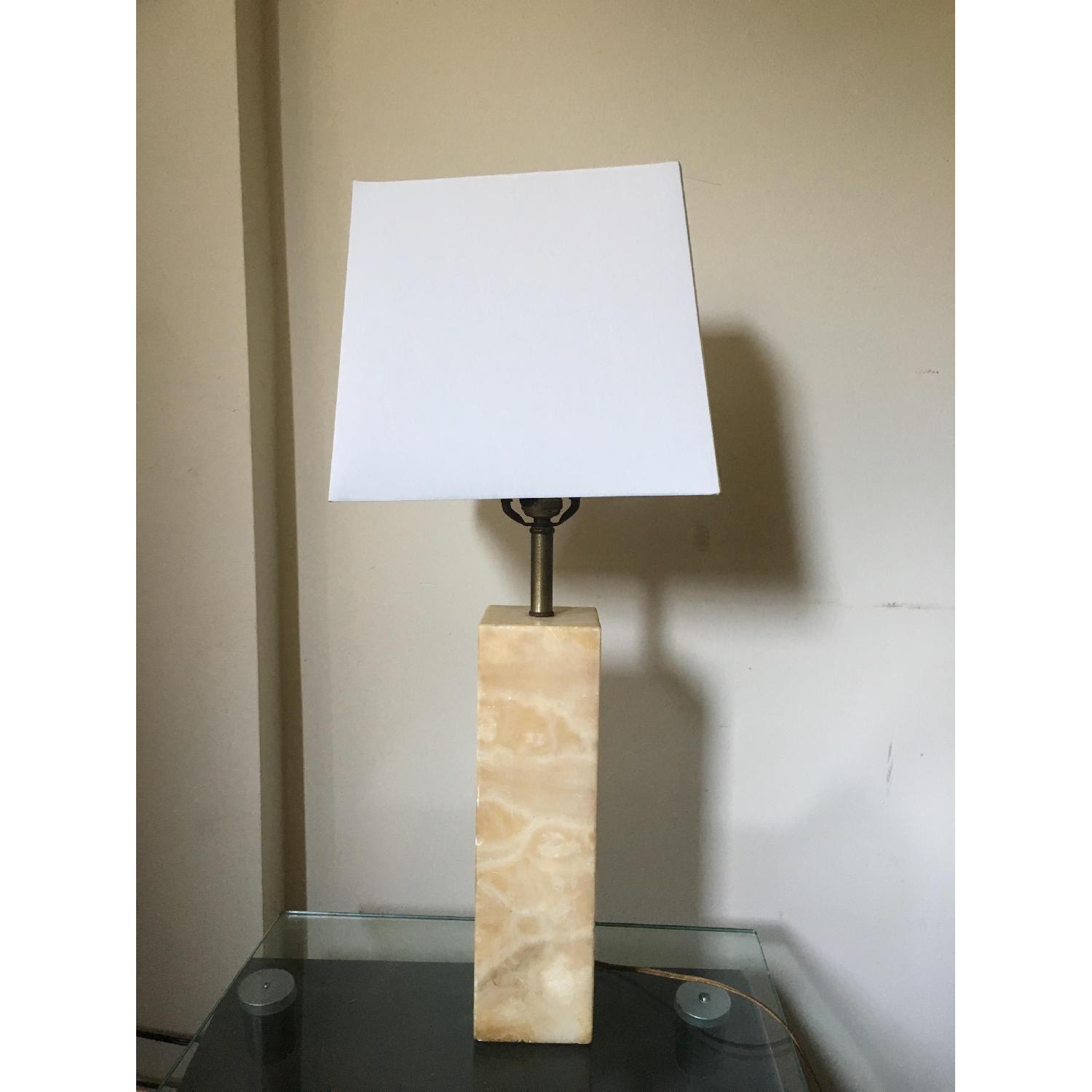 Mid-Century Modern Italian Marble Table Lamp - image-1