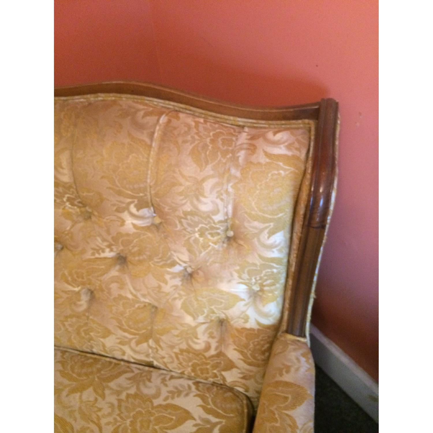 Yellow Brocade Chair - image-4