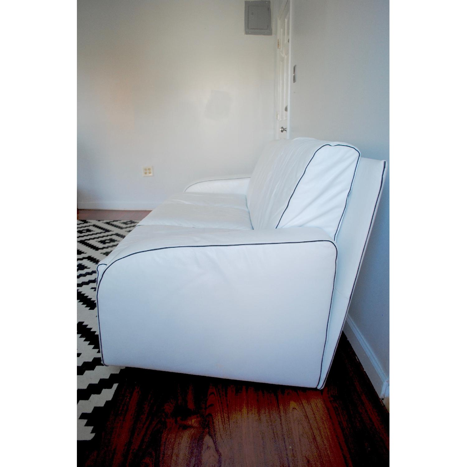 Pace White Leather Sofa - image-2