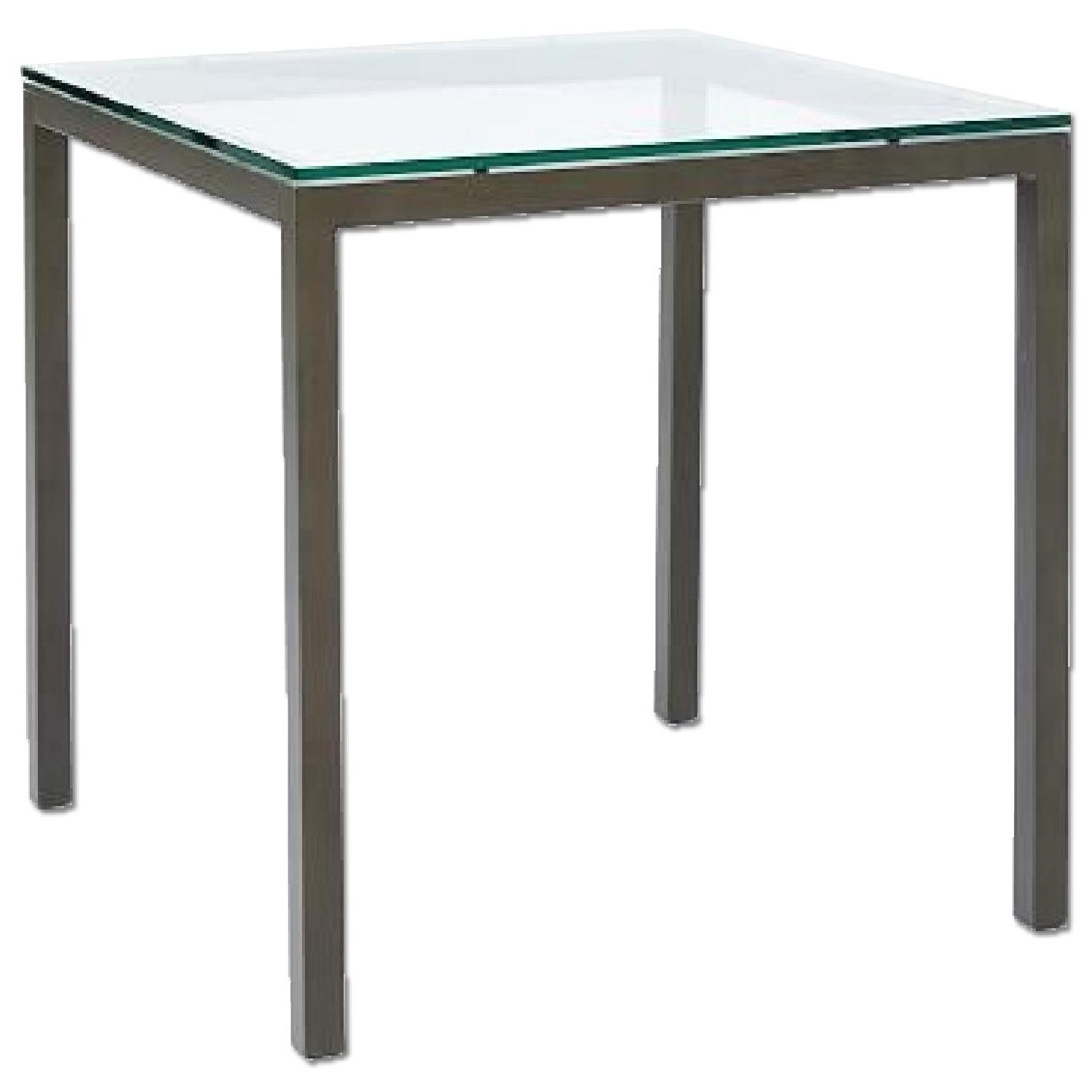 West Elm Glass Top Kitchen/Dining Table AptDeco