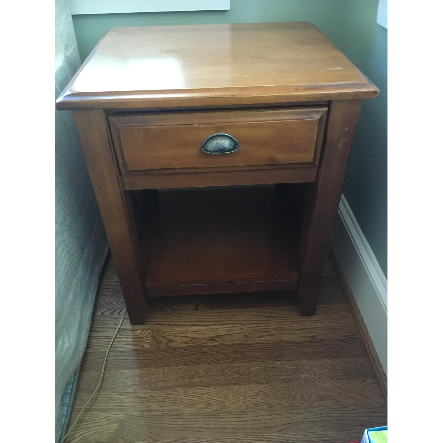 Pottery Barn Chestnut Side Table - image-2