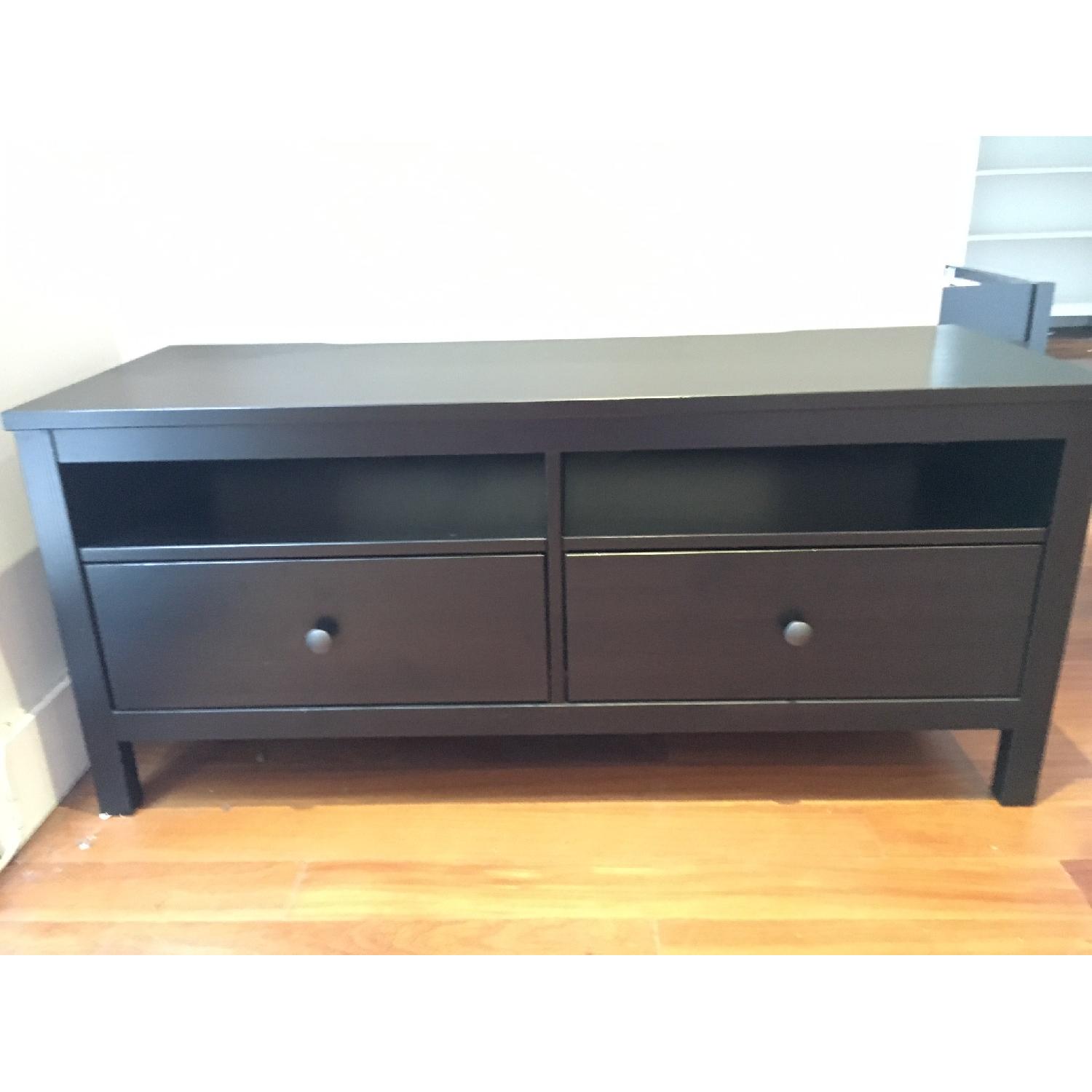 Ikea Hemnes TV Stand in Dark Brown-Black - image-3