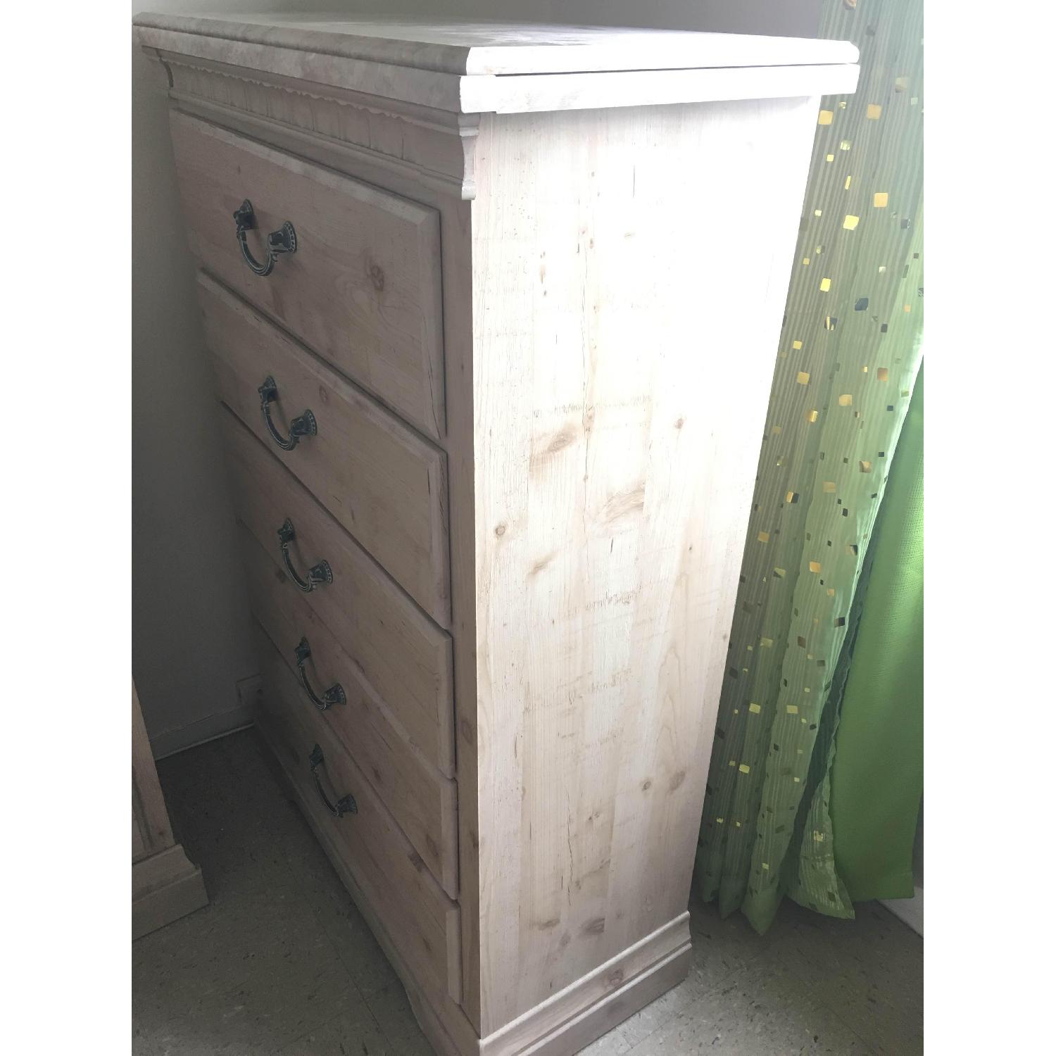 Standard Furniture 5 Drawer Dresser w/ Faux Marble Top - image-2