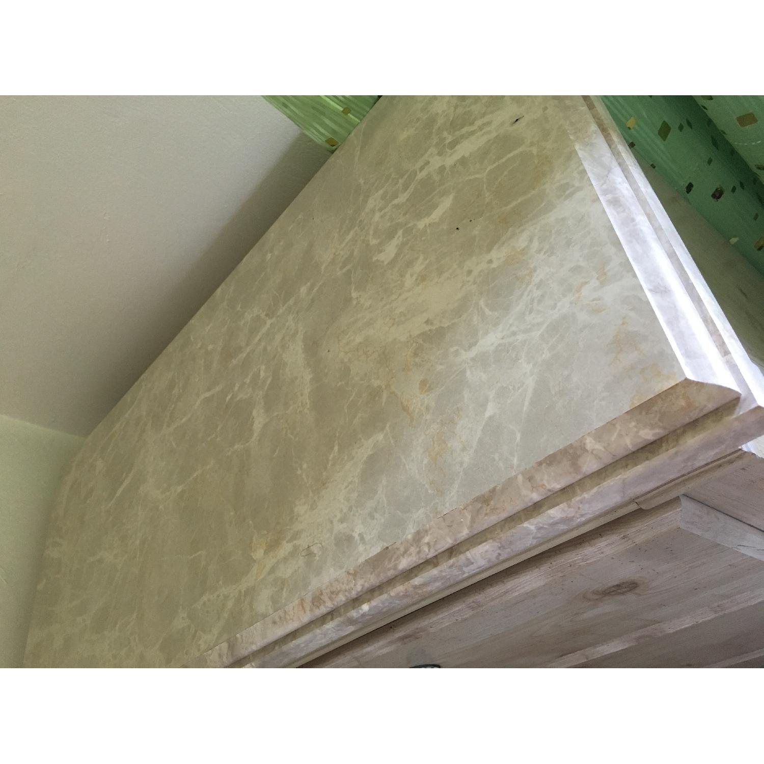 Standard Furniture 5 Drawer Dresser w/ Faux Marble Top - image-6