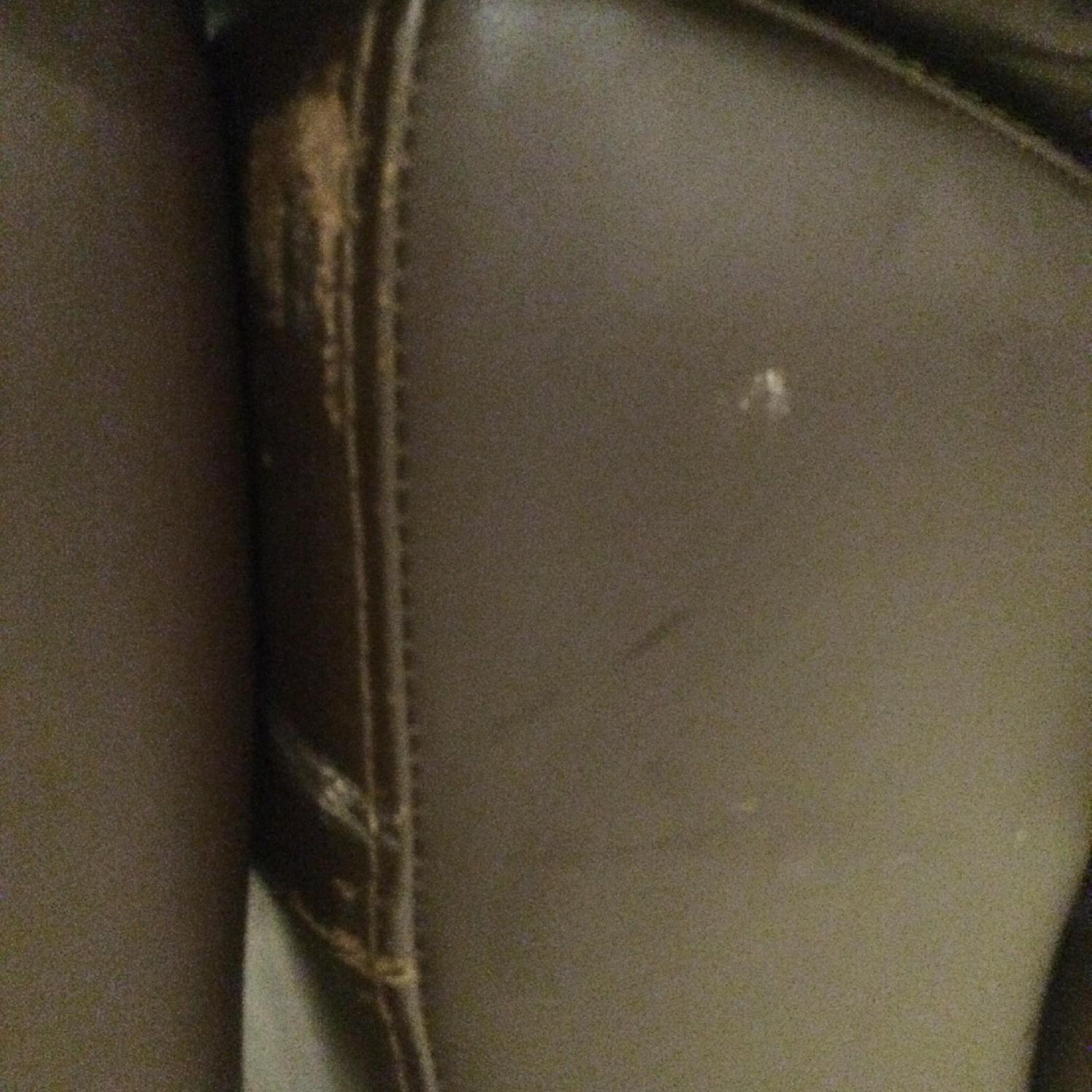 Ikea Vreta Brown Leather Sofa - image-4