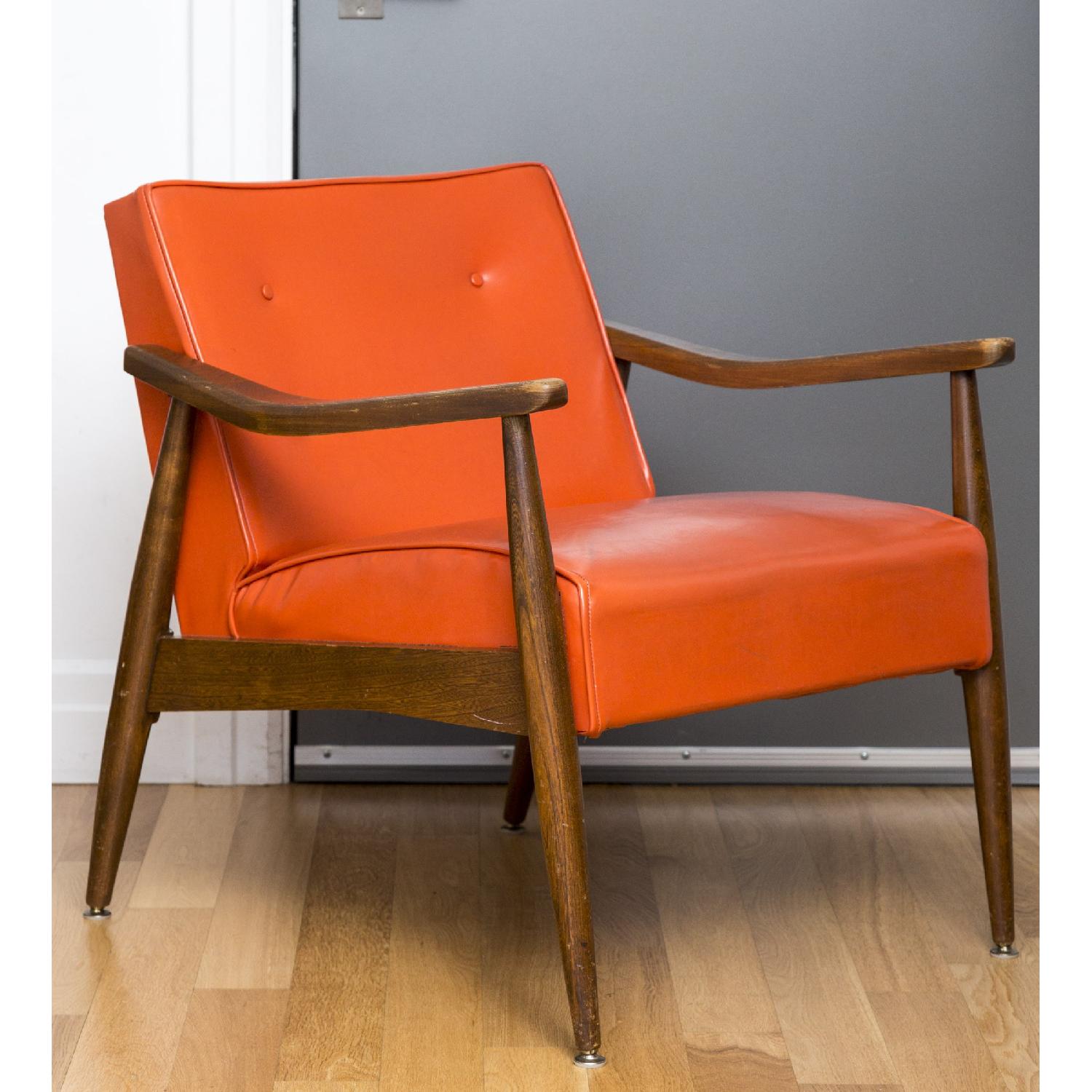 Mid Century Orange Chair - image-1