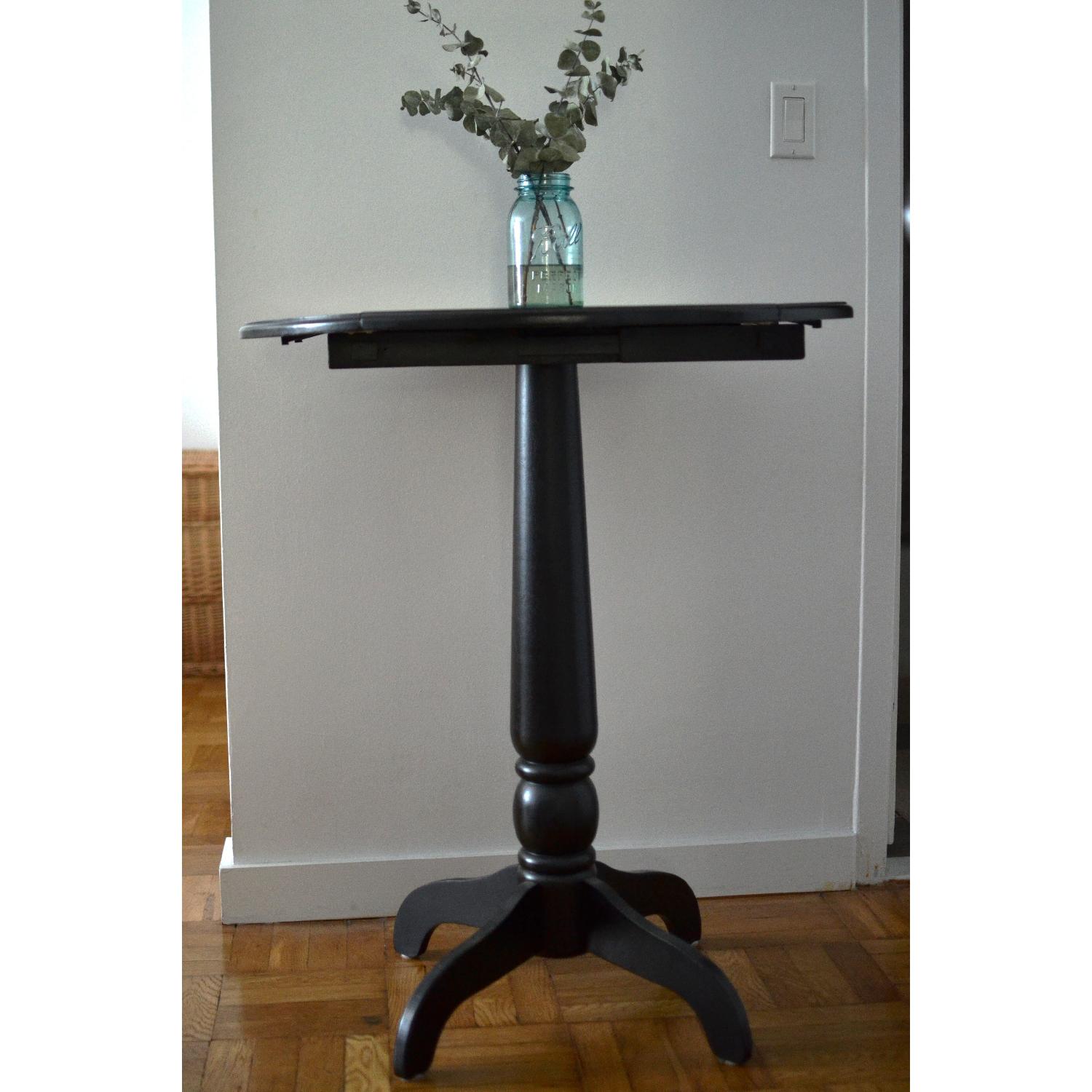 Black Wood High Top Bar Table - image-5