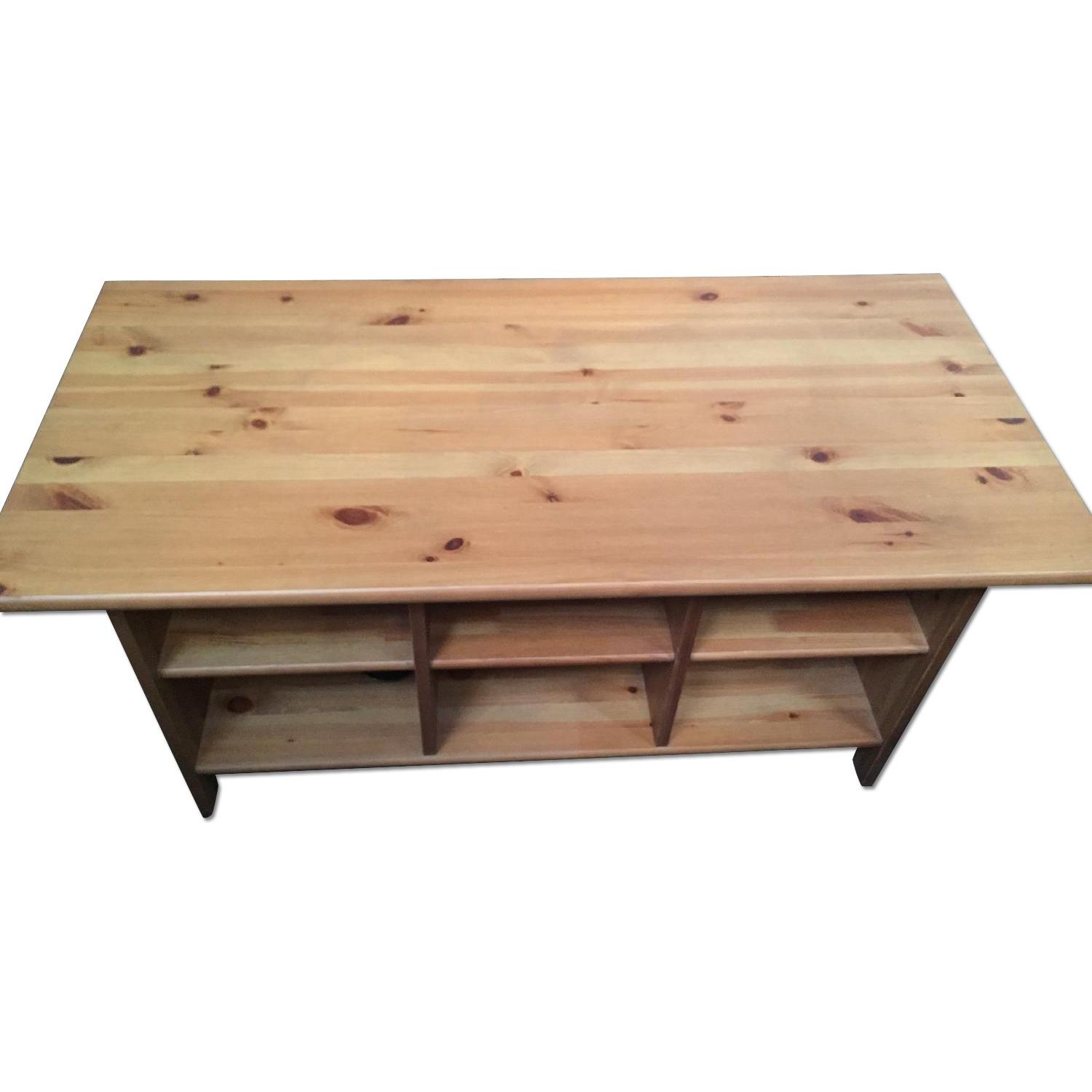 Ikea Leksvik Coffee Table w/ Shelves AptDeco