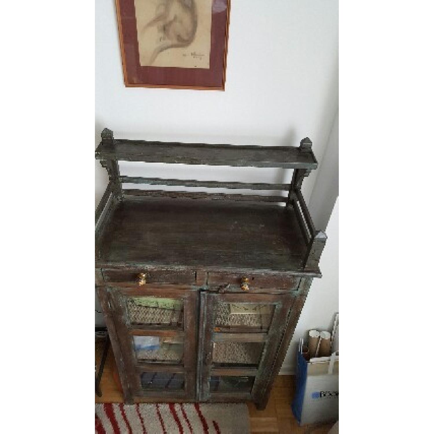 Antique Style Indian Teak Cabinet - image-4