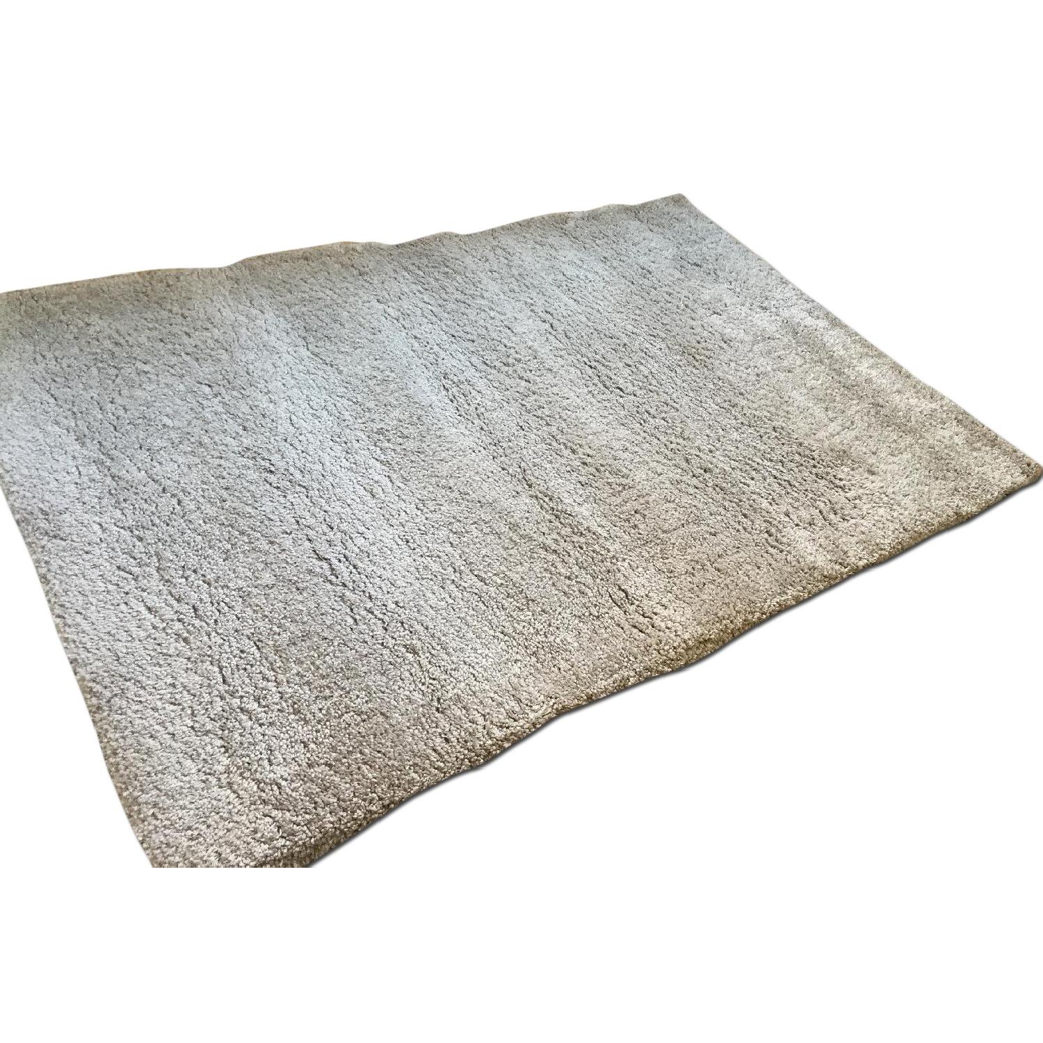 Crate & Barrel Memphis Stone Shag Rug AptDeco