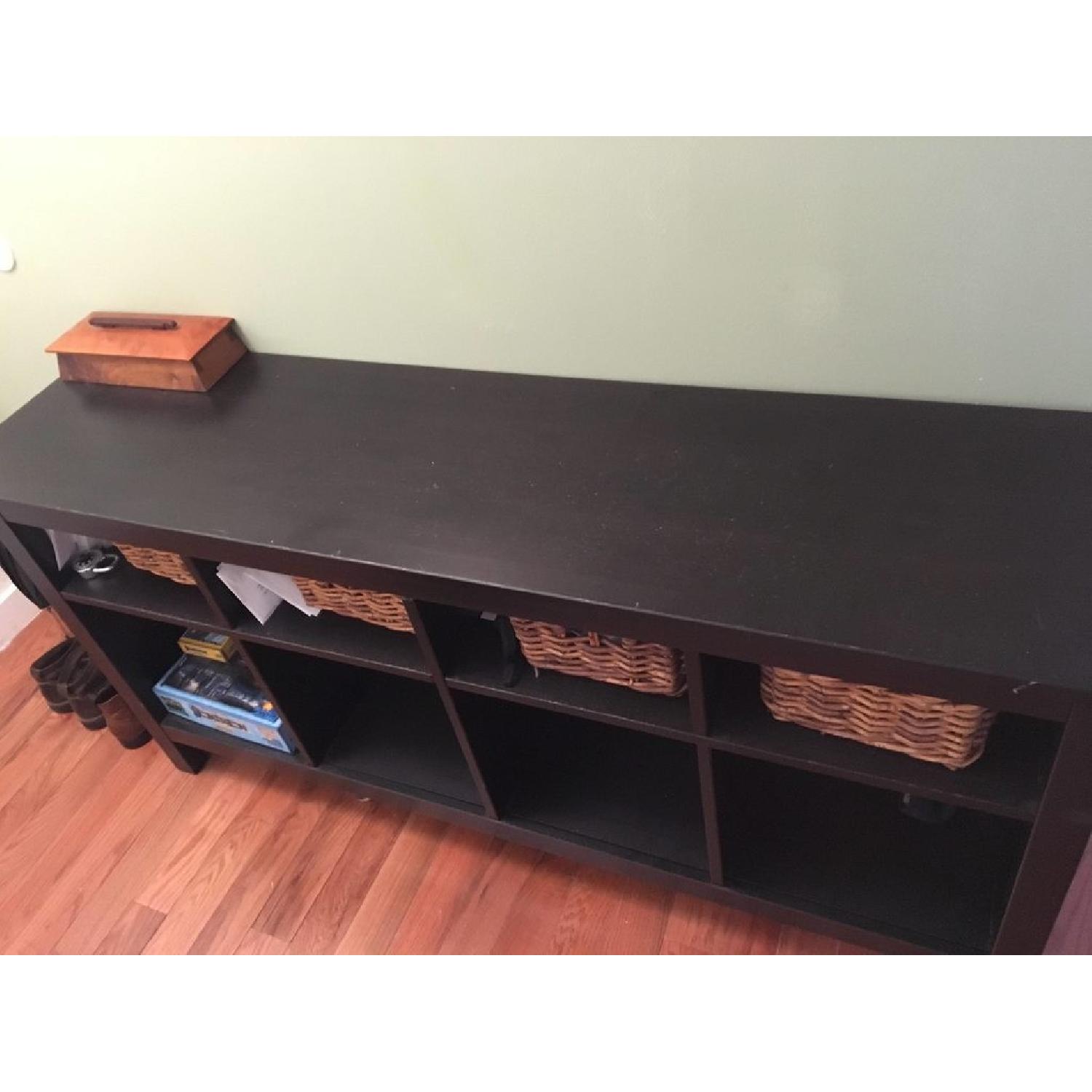 Ikea Hemnes Sofa Table in Black/Brown AptDeco