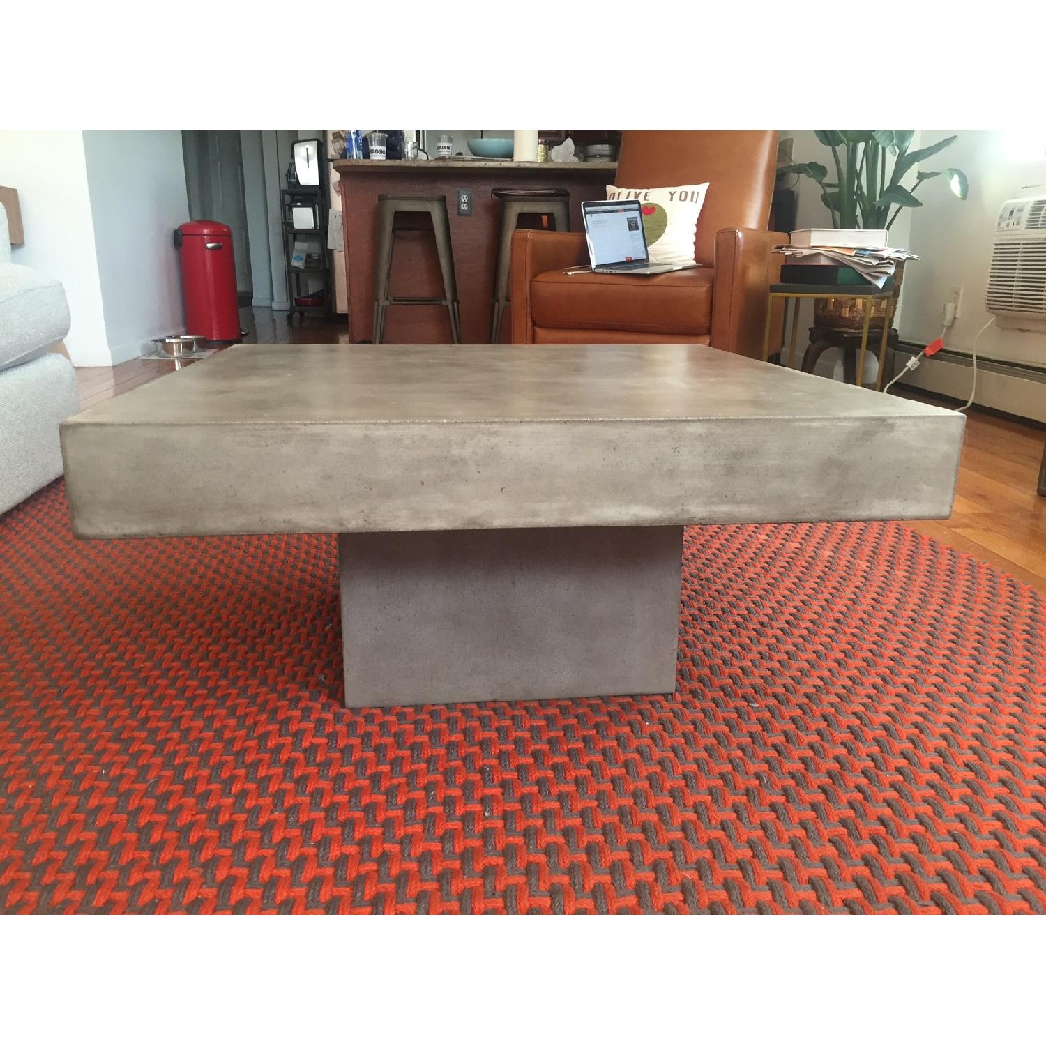 CB2 Element Concrete Coffee Table AptDeco
