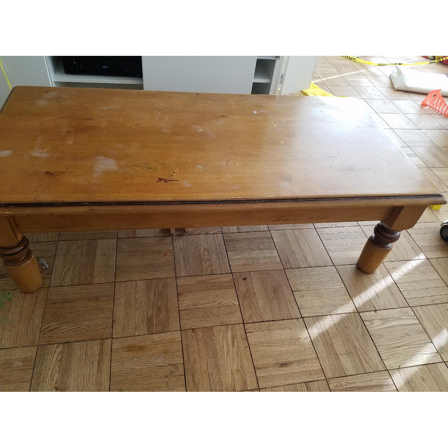 Pottery Barn Rectangular Coffee Table w/ Drawer - image-2